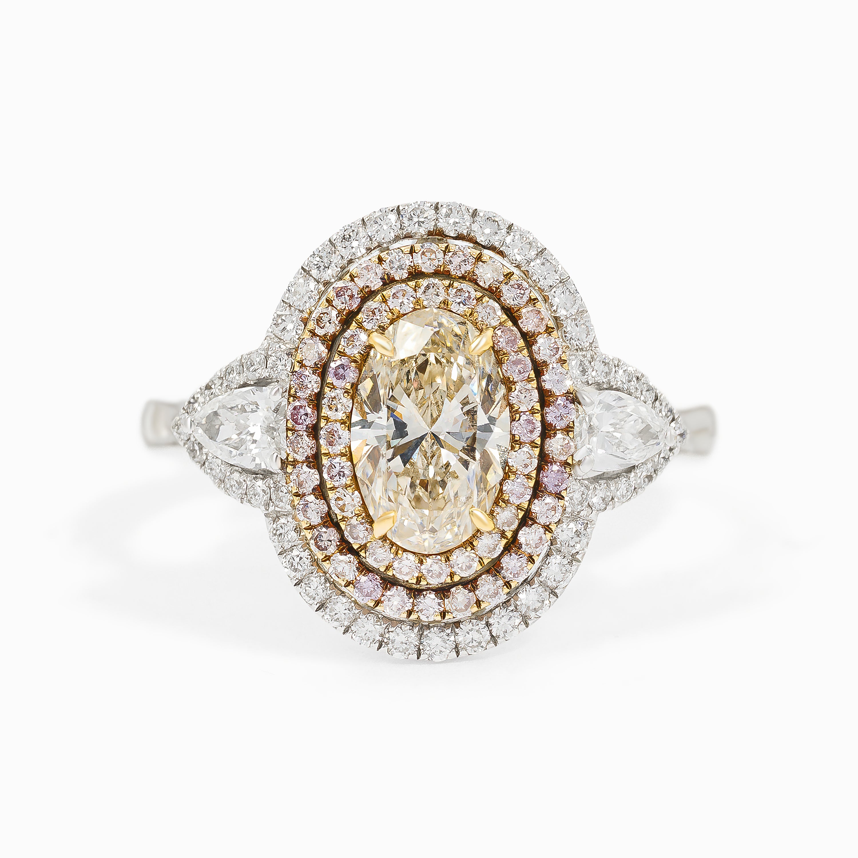 White Gold Ring with Diamond Only Stones