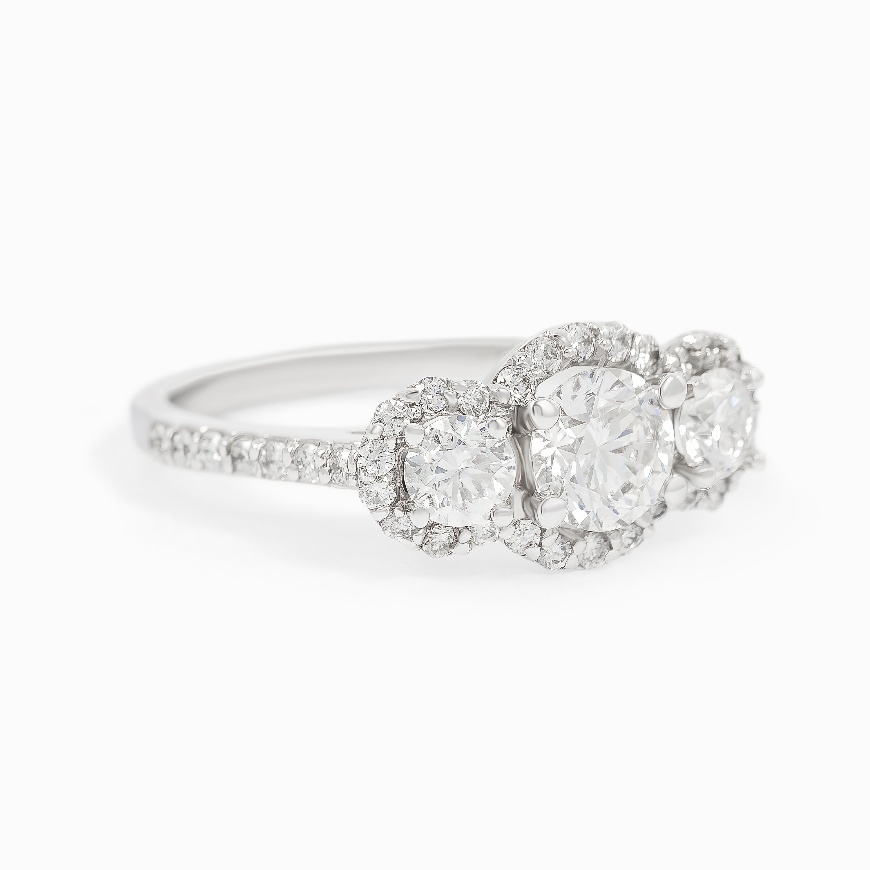 White Gold Ring with Diamond Only Stones