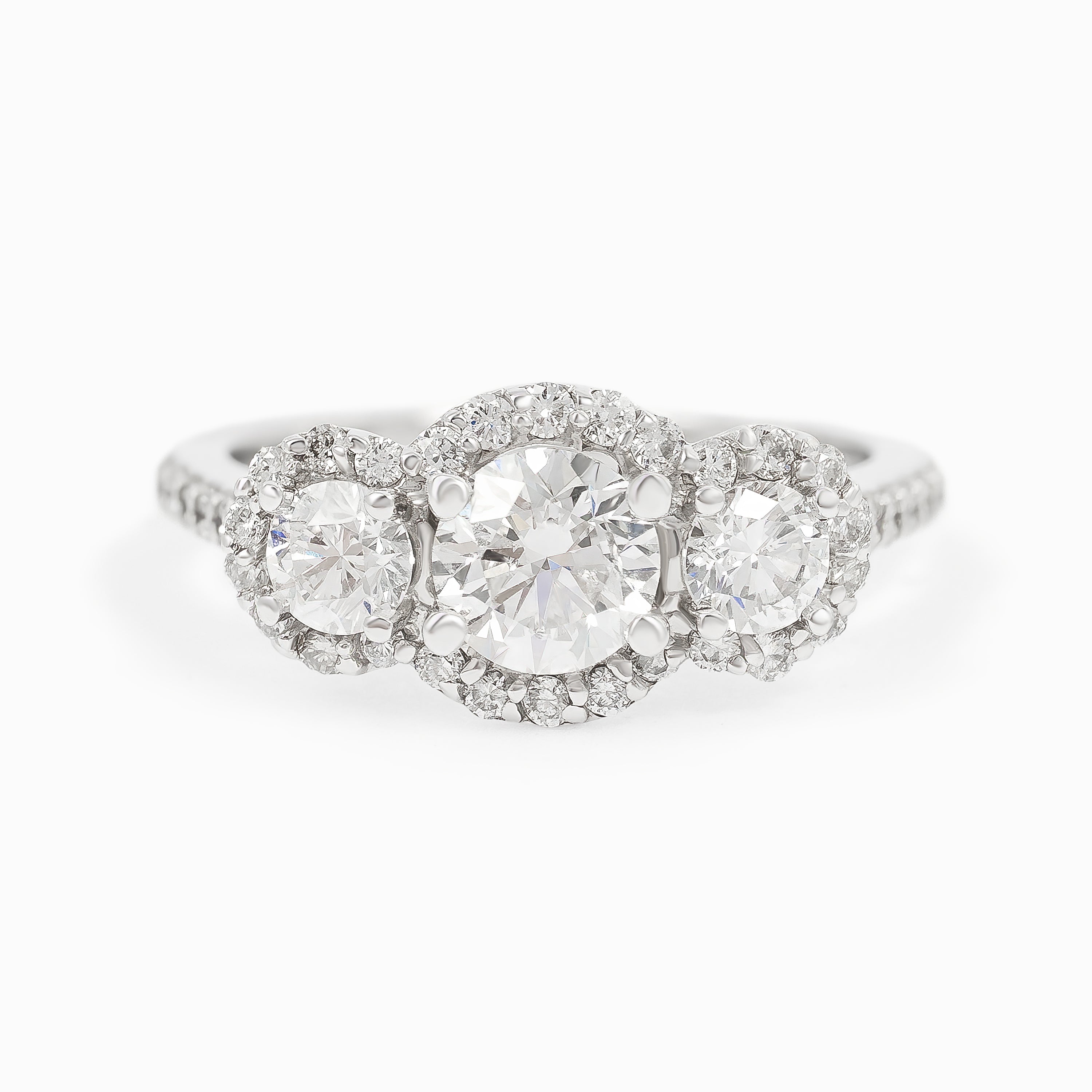 White Gold Ring with Diamond Only Stones