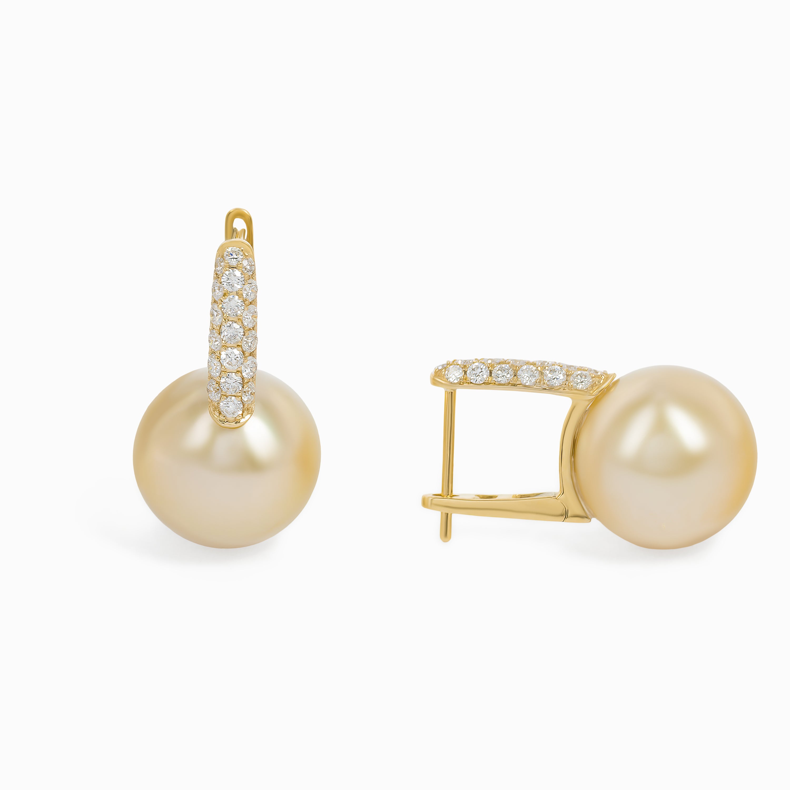 Golden Pearl Earrings
