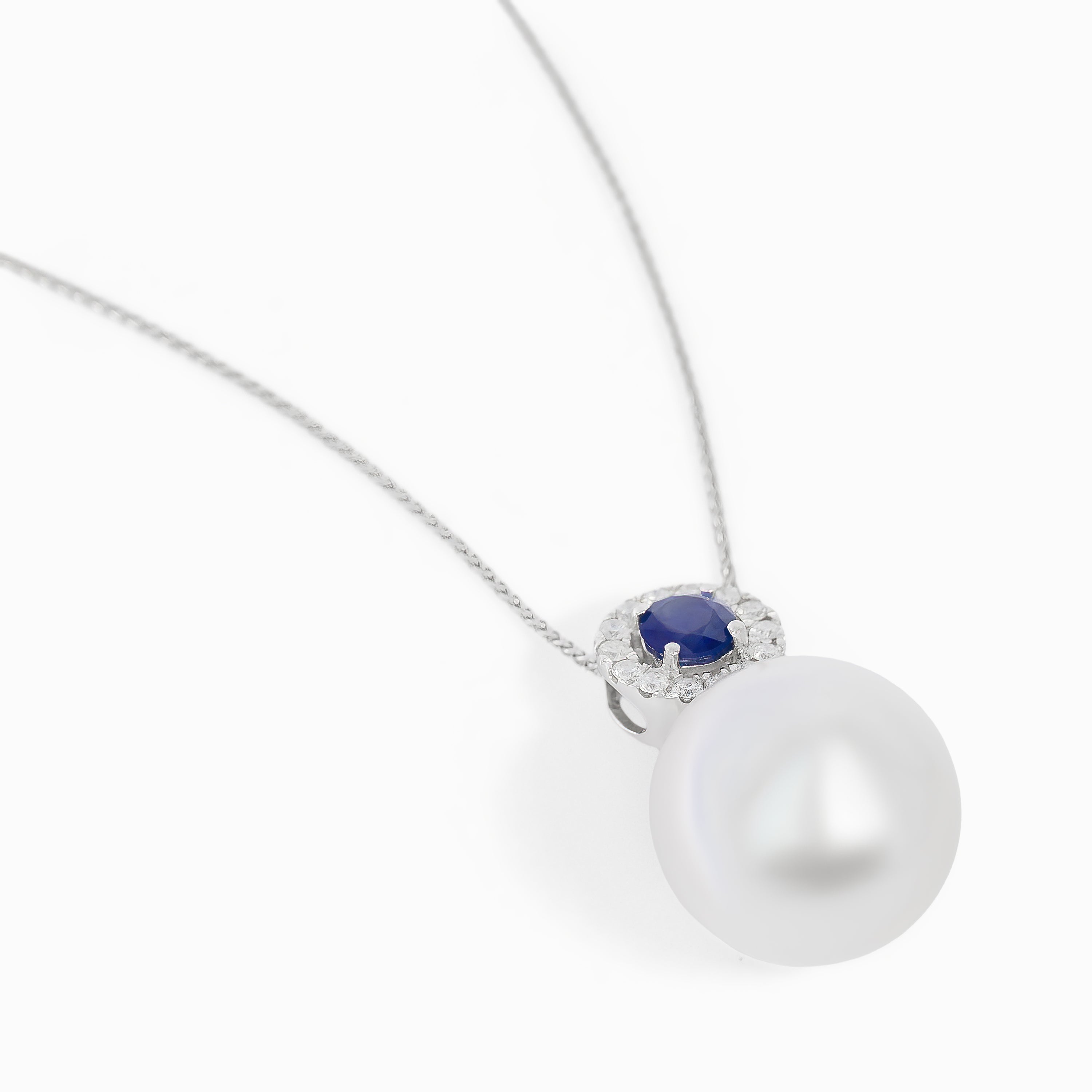 Pearl and Saphire Pendant
