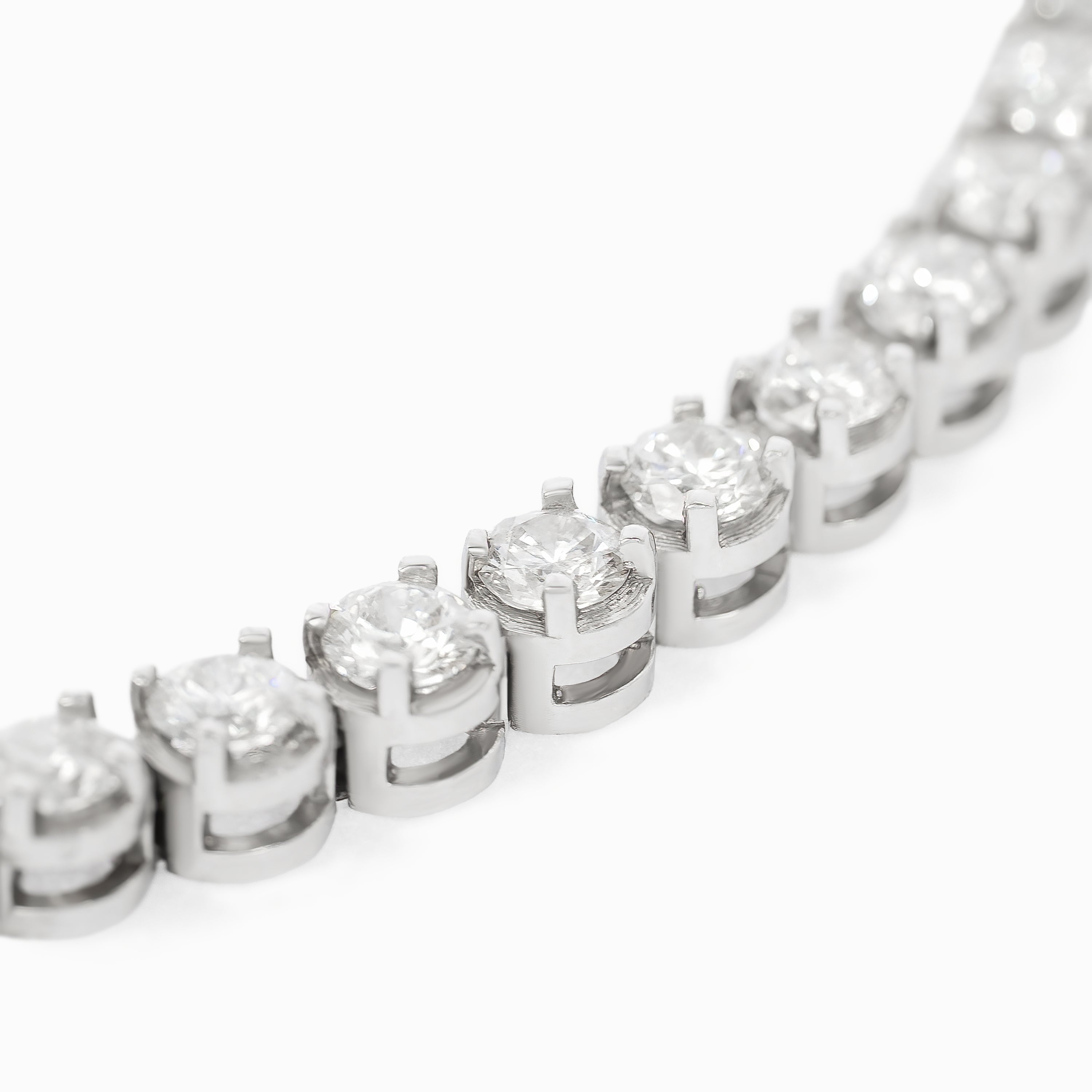 White Gold Tennis Bracelet with Diamond Only Stones