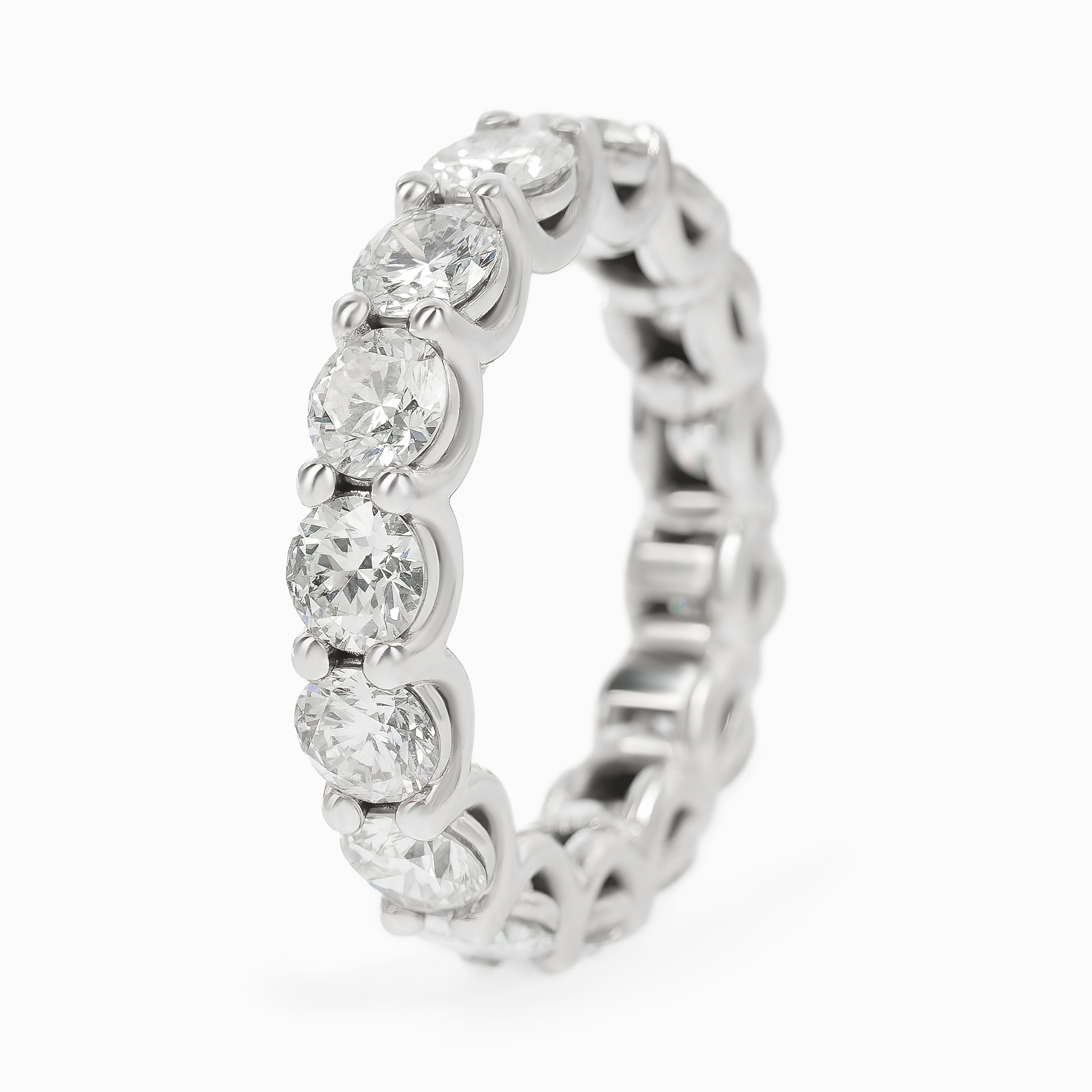White Gold Ring with Diamond Only Stones