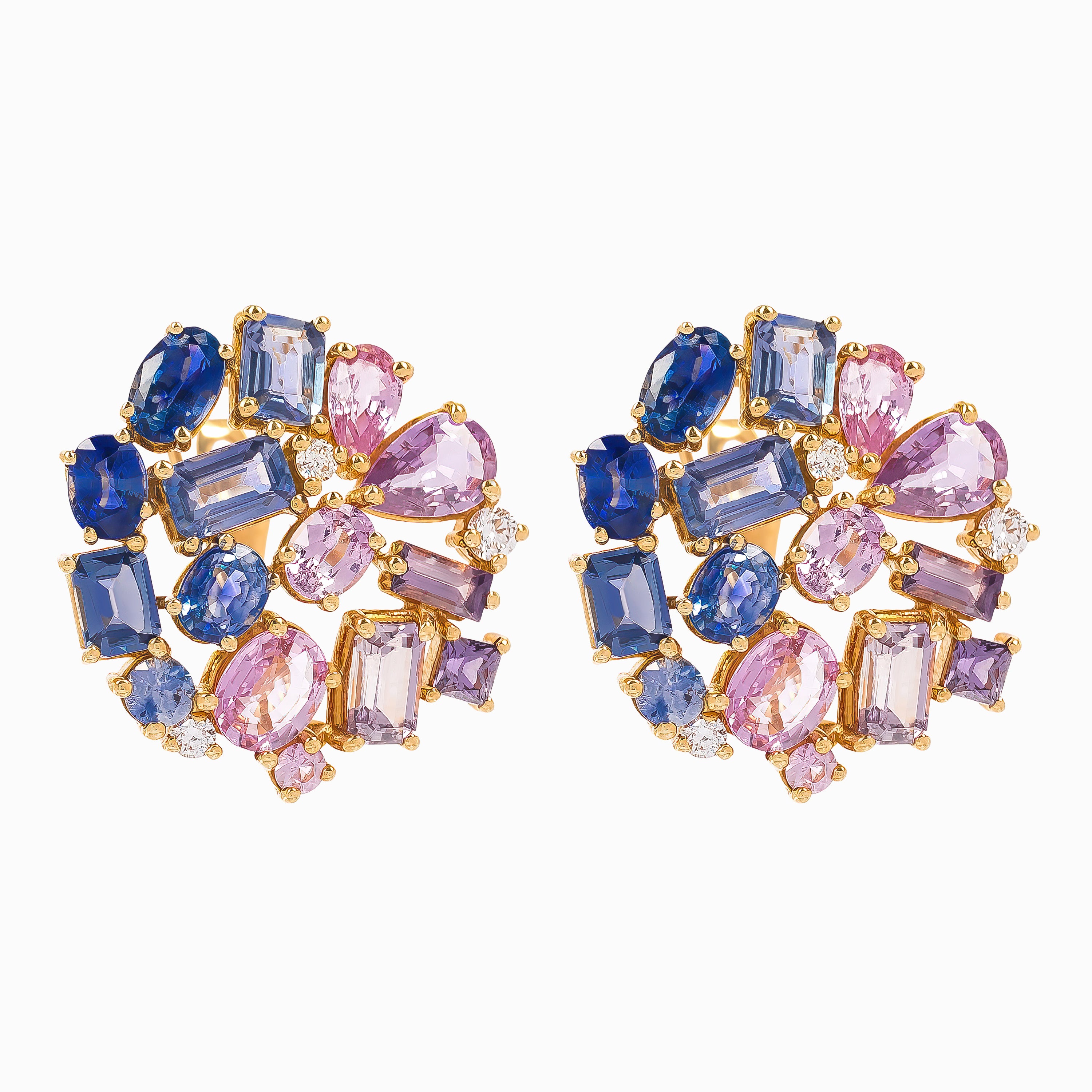 COLORED STONE EARRINGS