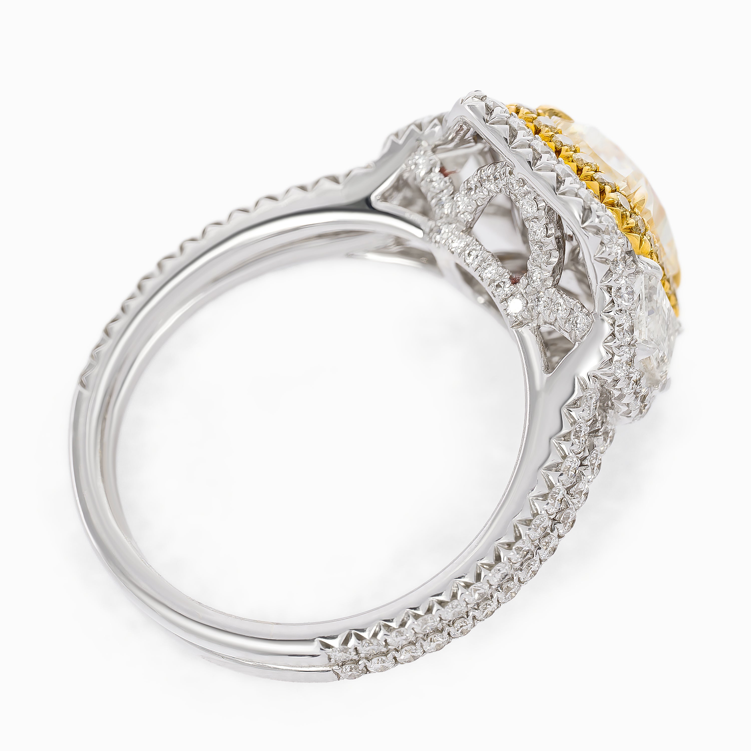 White Gold Ring with Diamond Only Stones