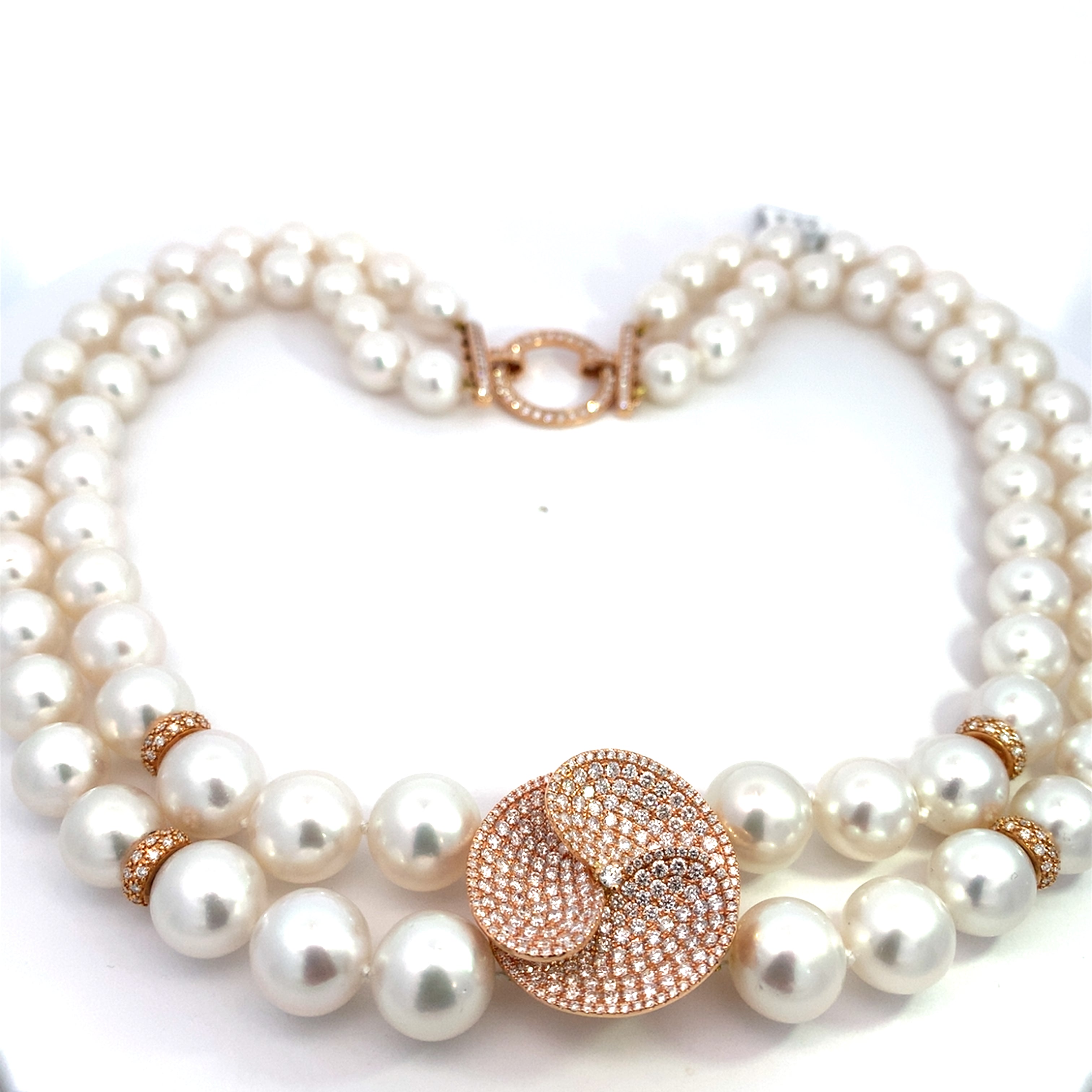 PEARL AND DIAMOND NECKLACE