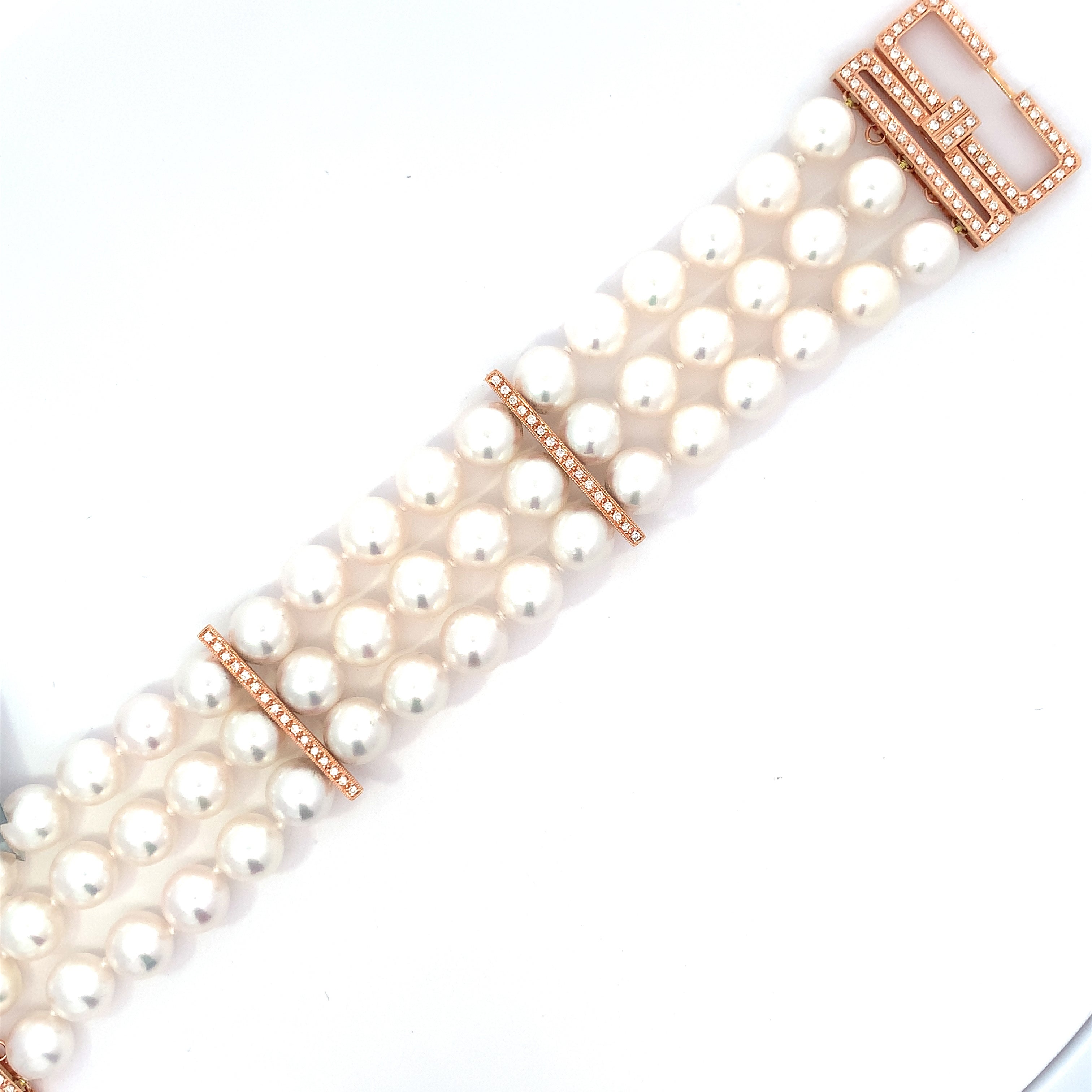 PEARL AND DIAMOND BRACELET