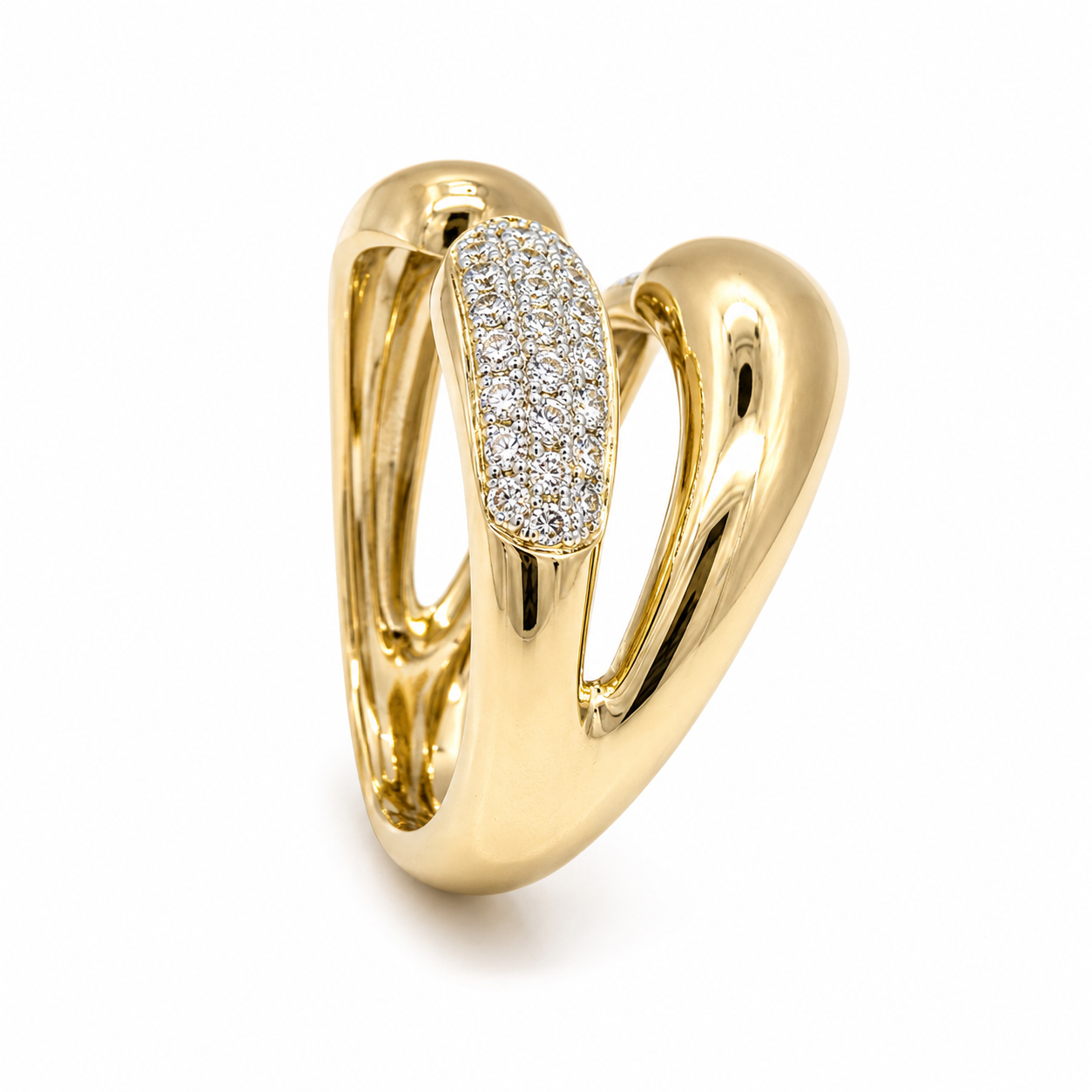 Yellow Gold and Diamond Ring