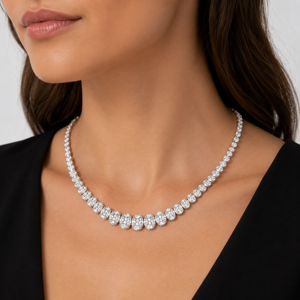 White Gold Diamond Necklace
