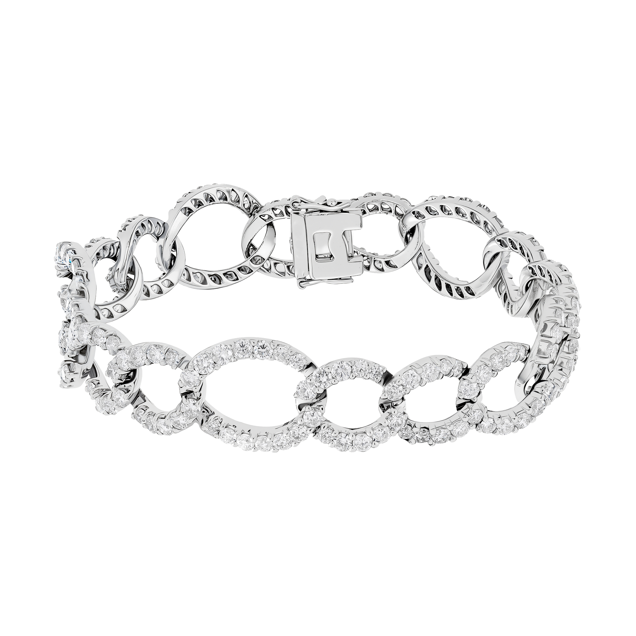 White Gold Diamond Chain Bracelet