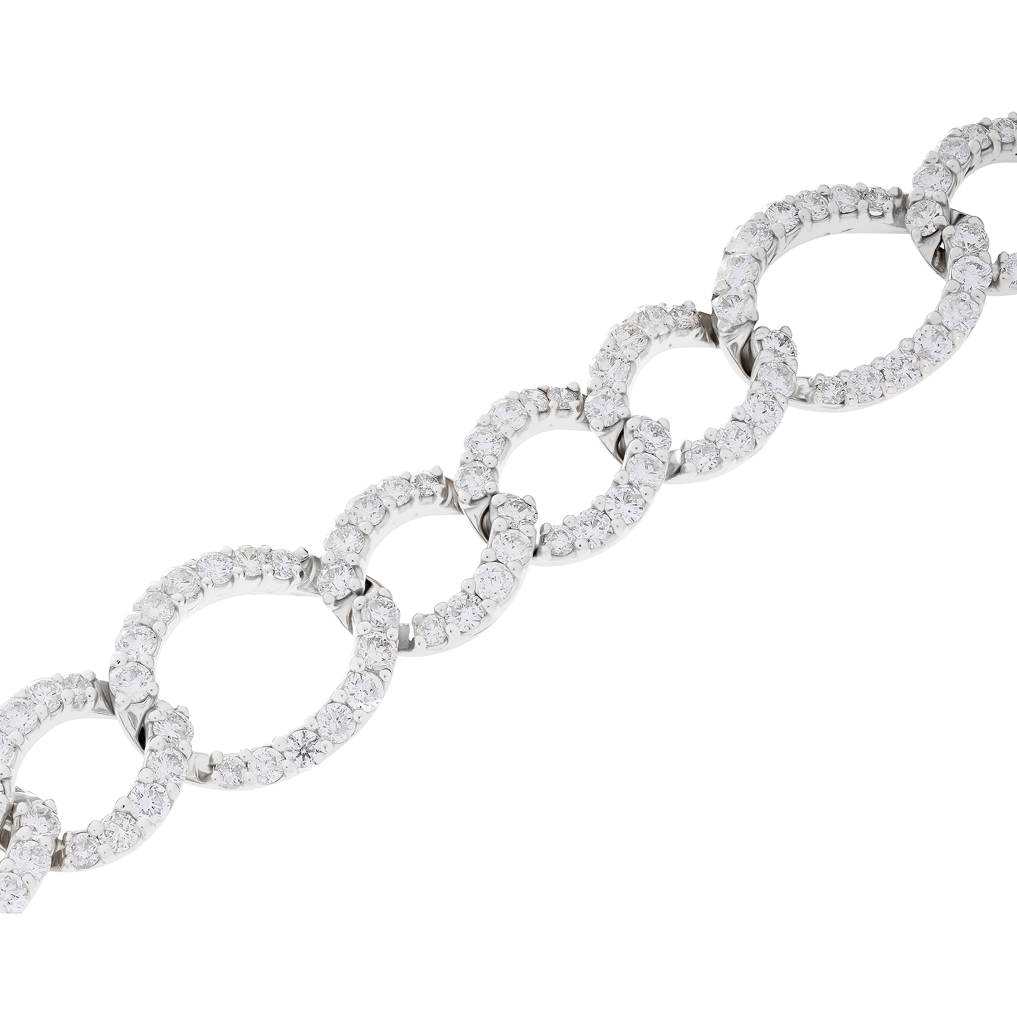 White Gold Diamond Chain Bracelet
