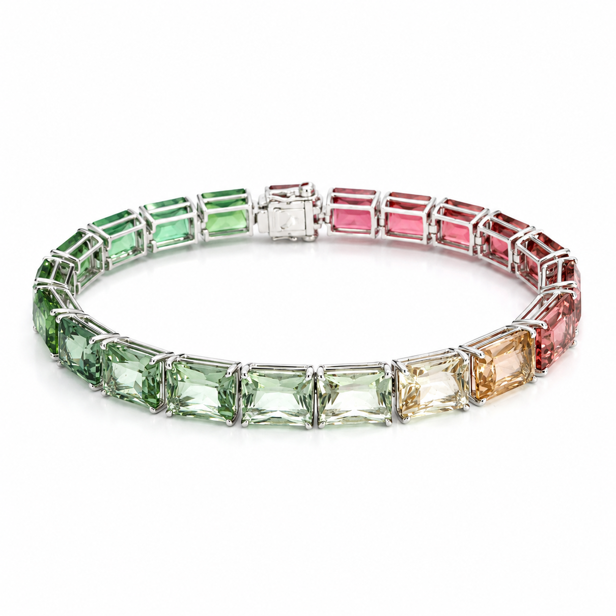 White Gold Tourmaline Bracelet