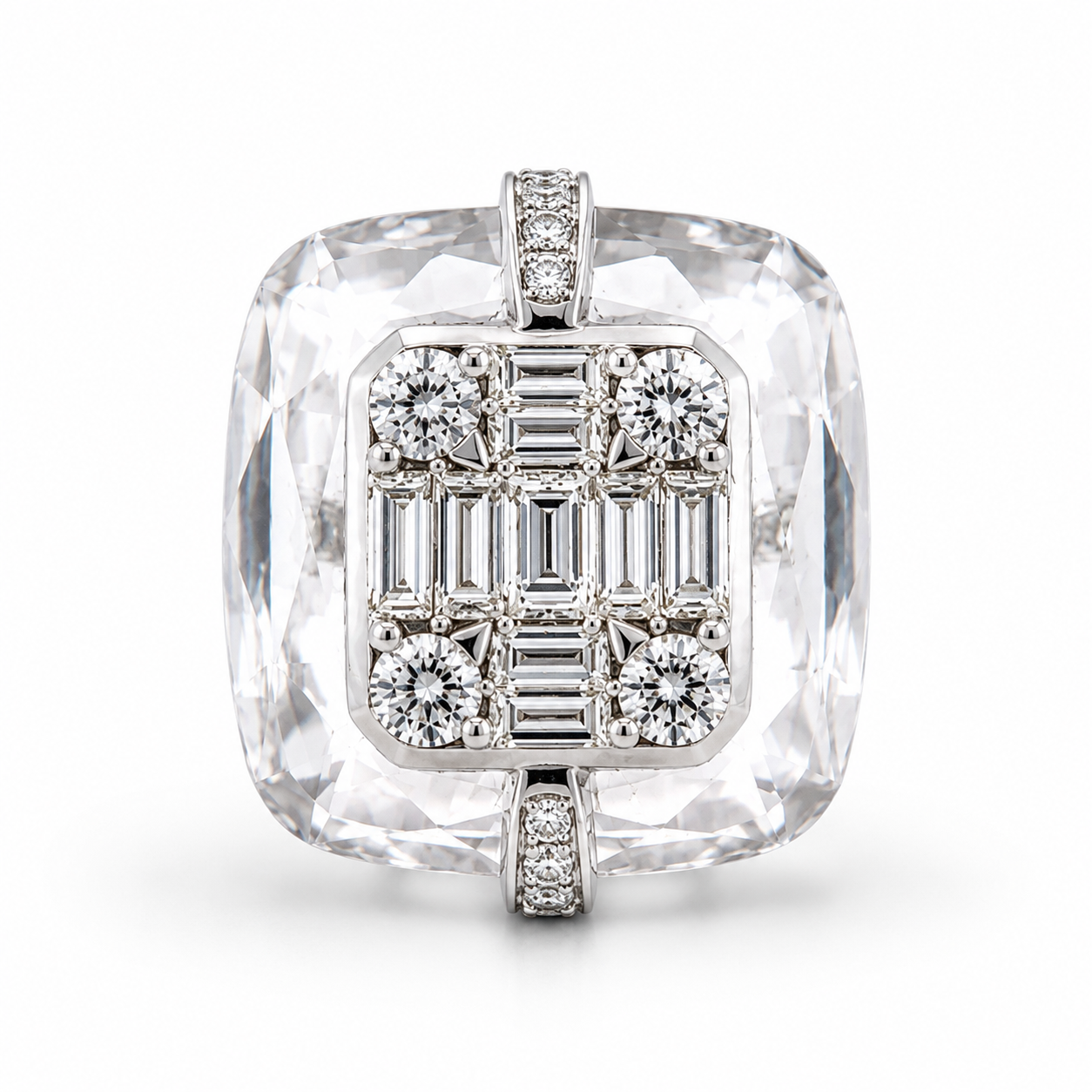 White Gold Diamond Cristal Ring