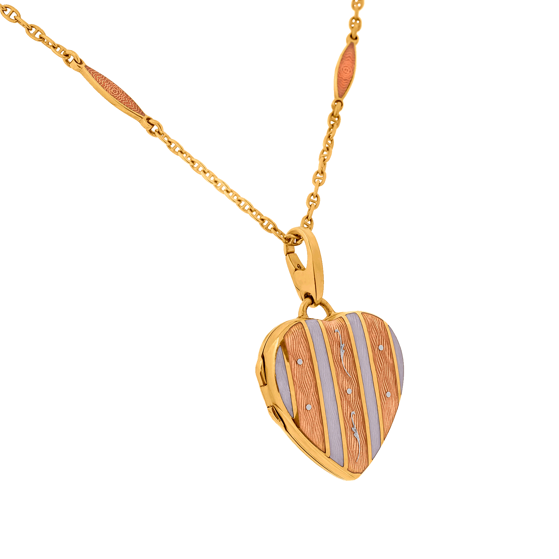 FABERGE GOLD HEART PENDANT WITH DOOR