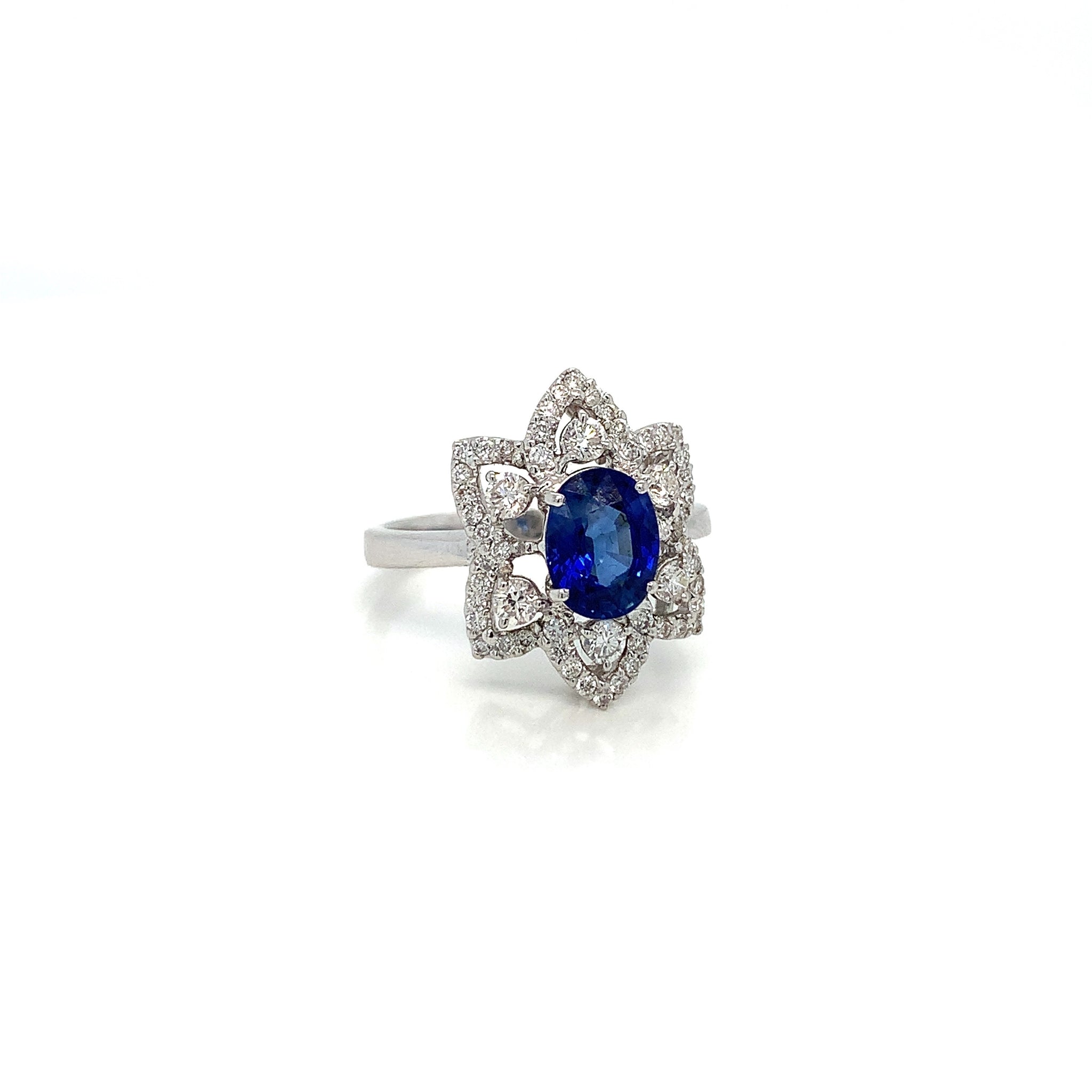 SAPPHIRE FLOWER RING
