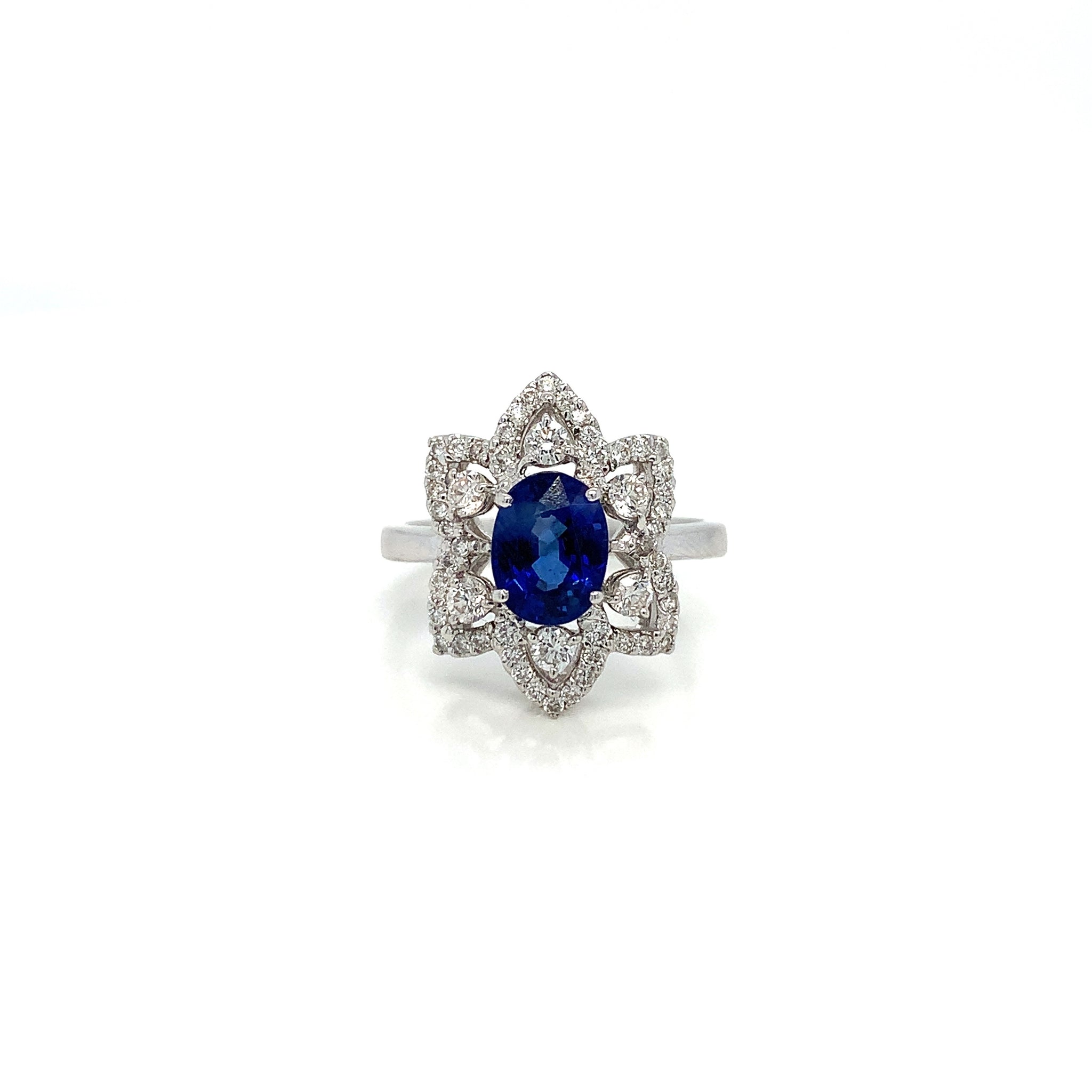 SAPPHIRE FLOWER RING