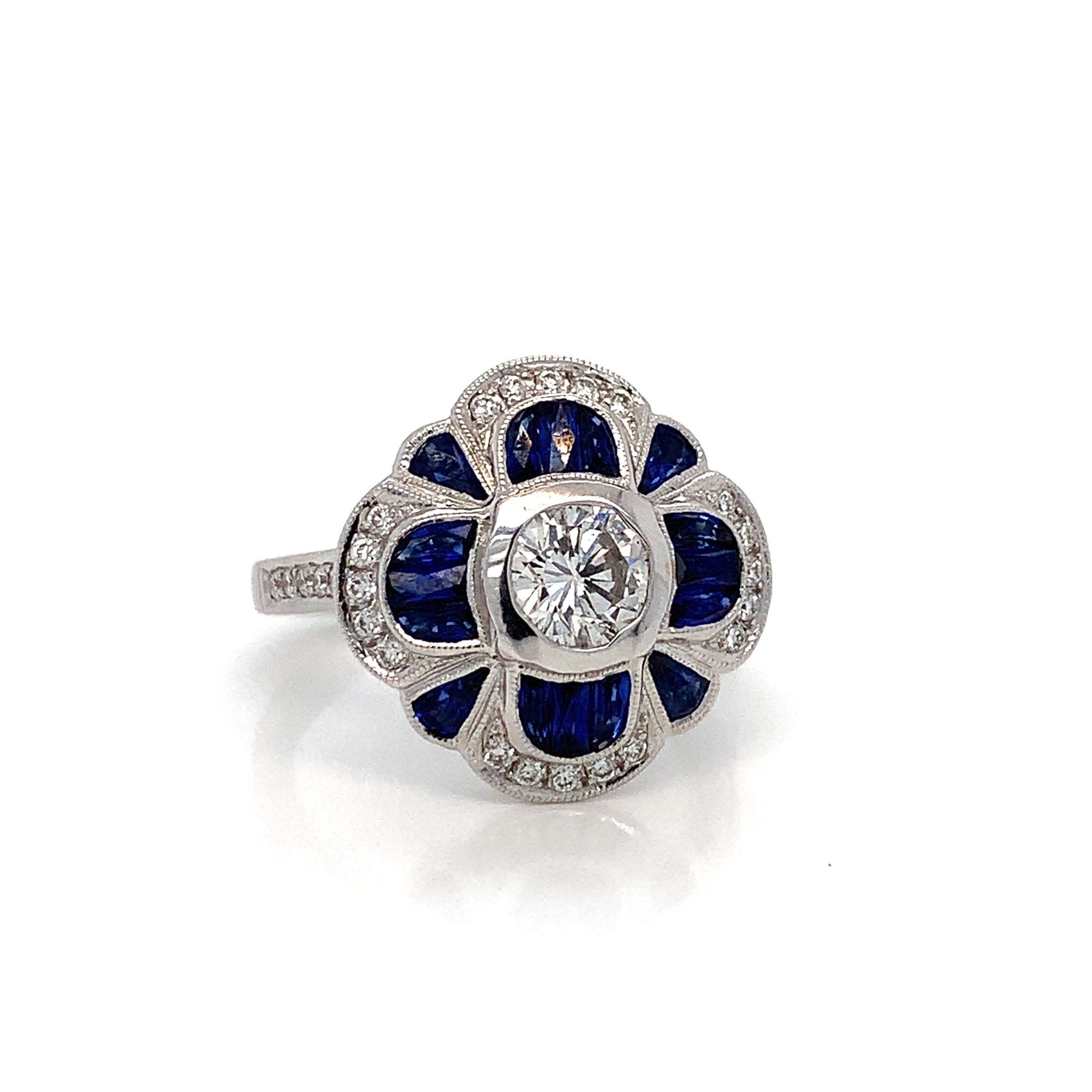 SAPPHIRE DIAMOND RING