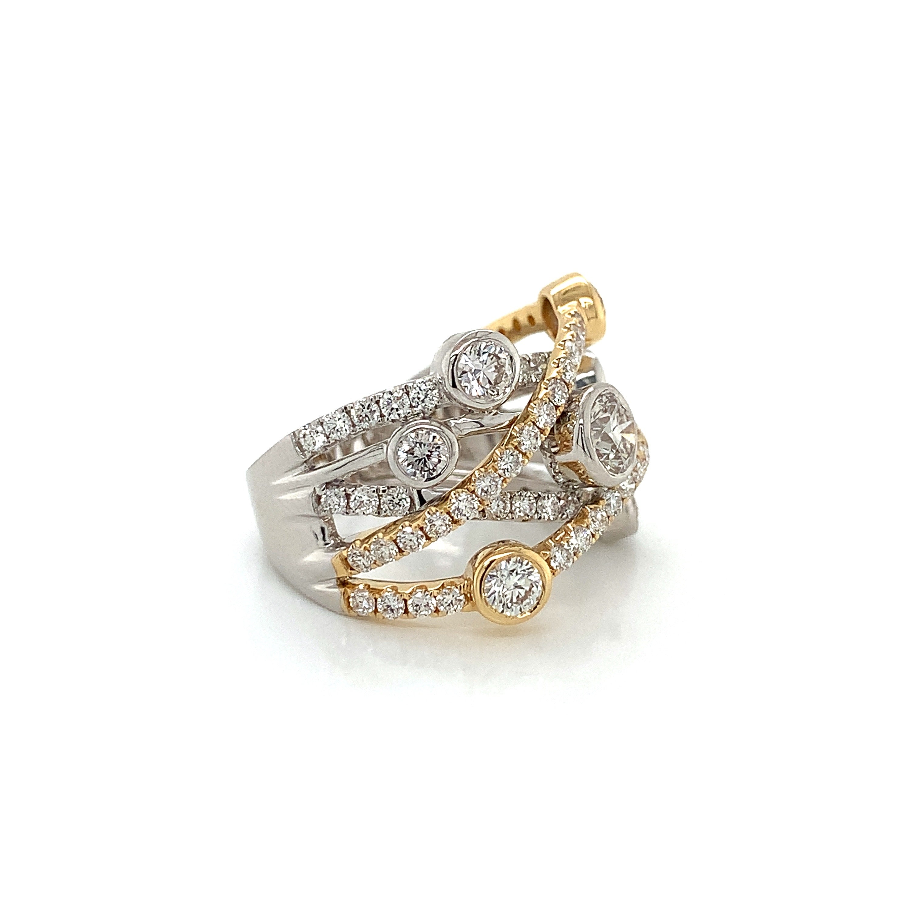 DIAMOND TWO TONE RING