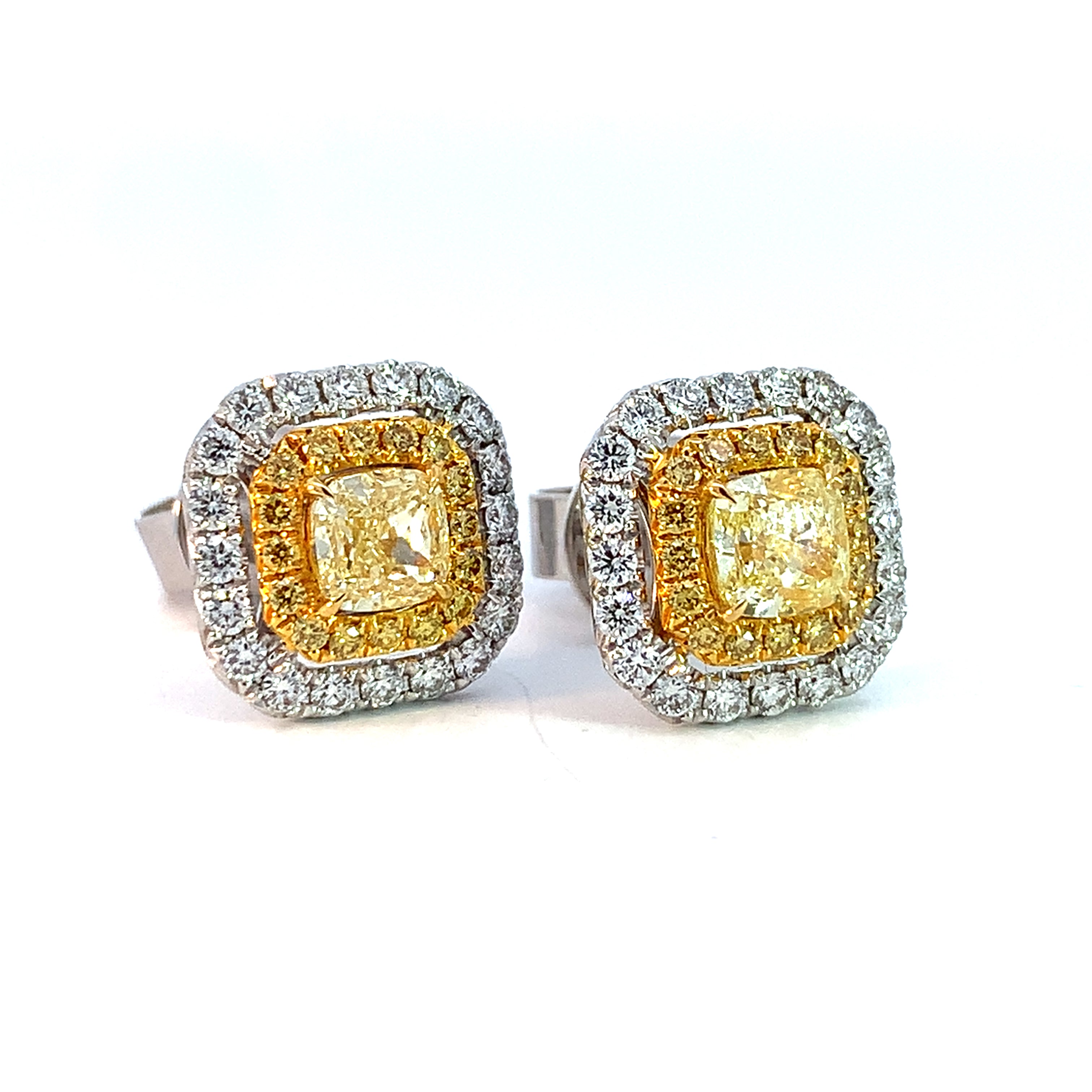 YELLOW DIAMOND EARRINGS