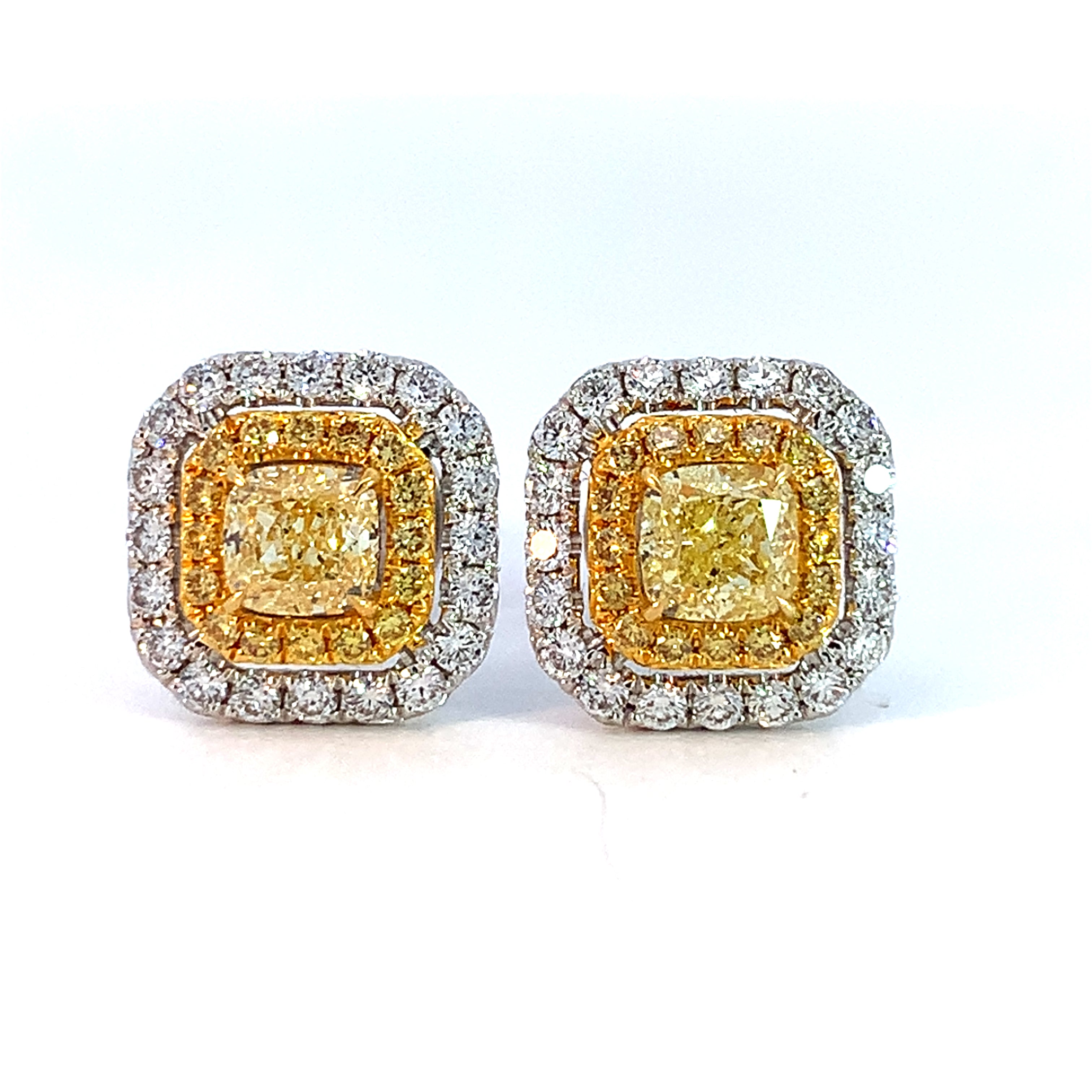 YELLOW DIAMOND EARRINGS