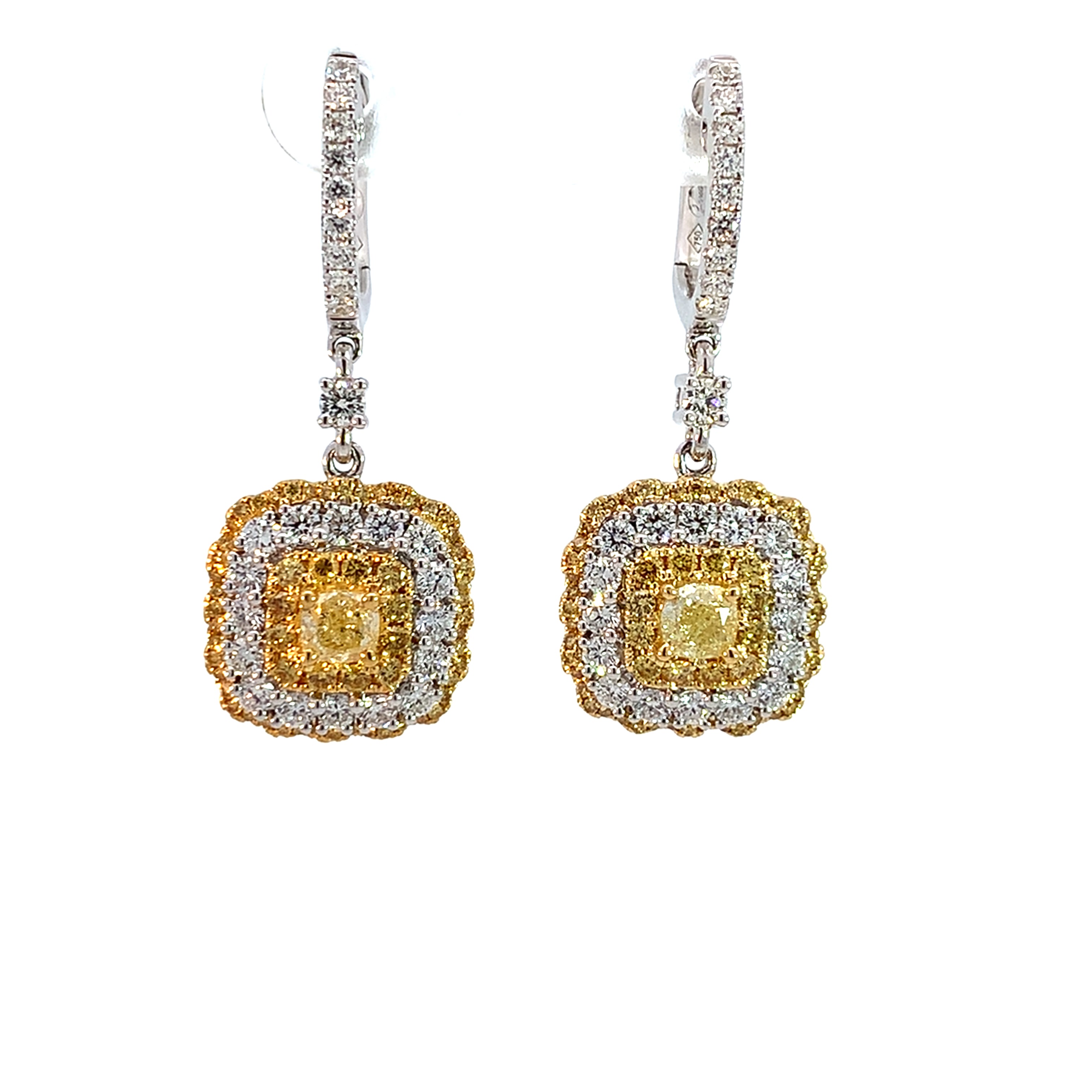 YELLOW DIAMOND EARRINGS