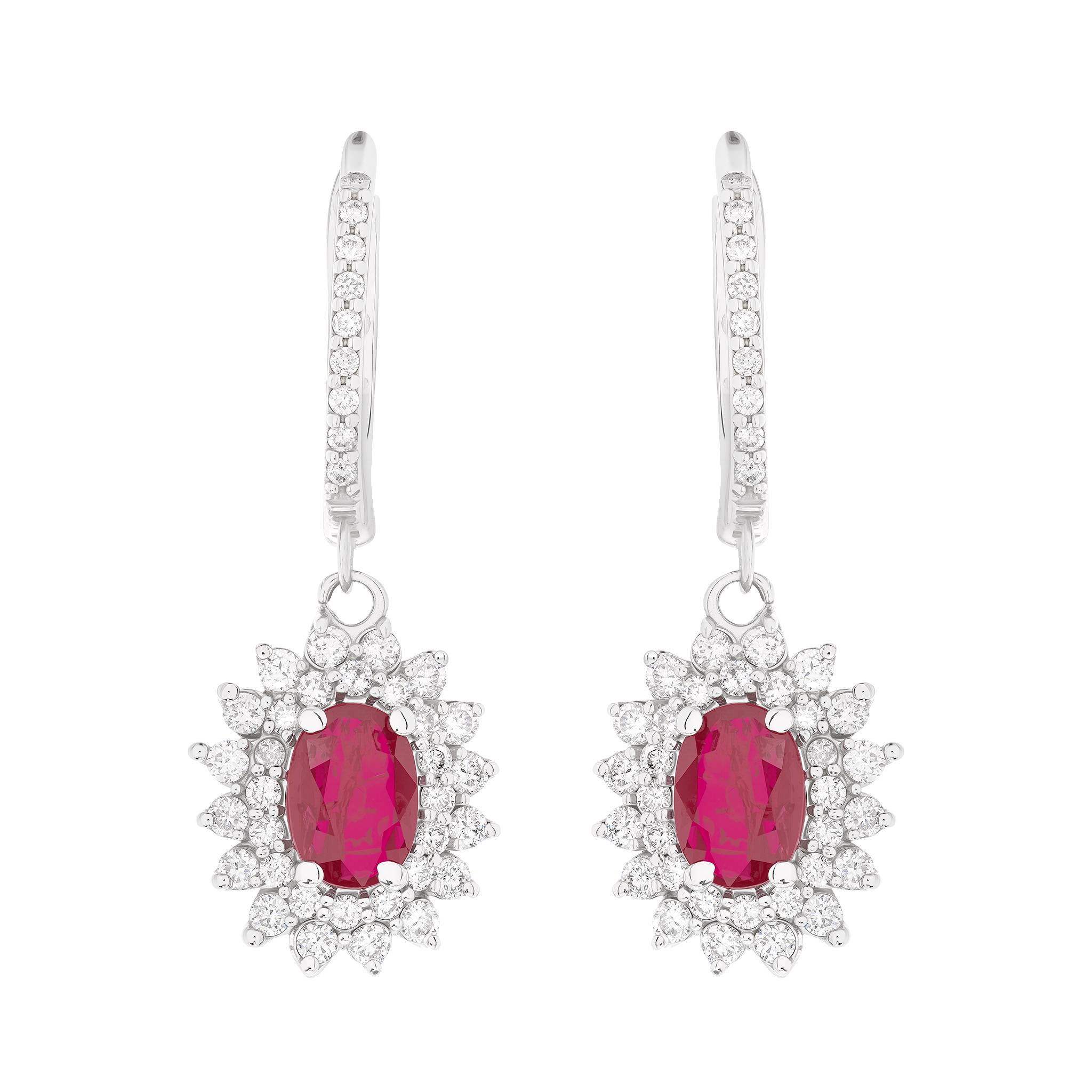 RUBY AND DIAMOND EARRINGS