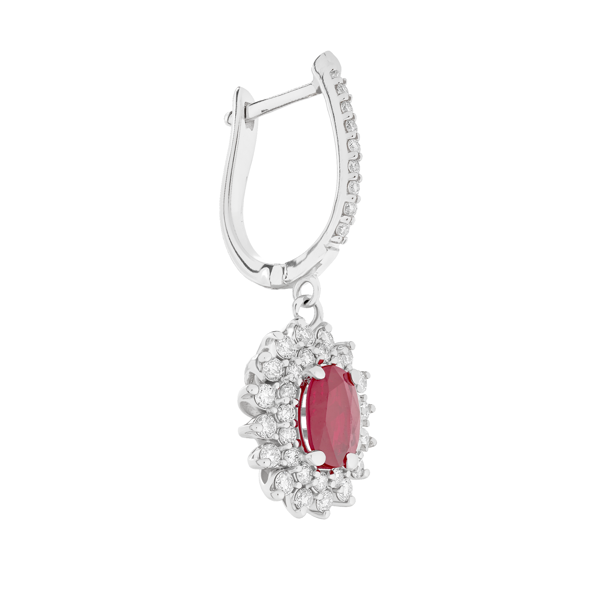 RUBY AND DIAMOND EARRINGS