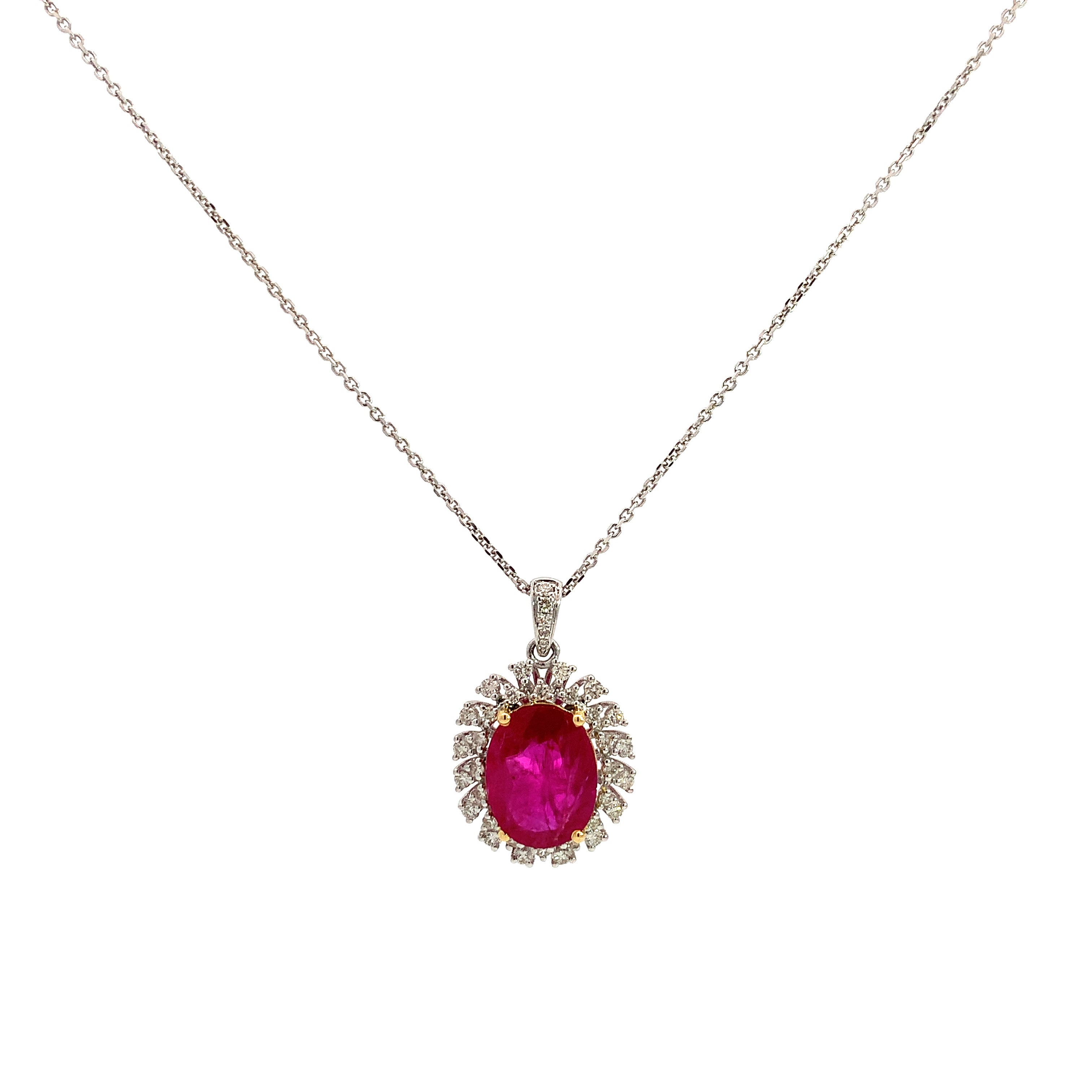 RUBY AND DIAMOND NECKLACE