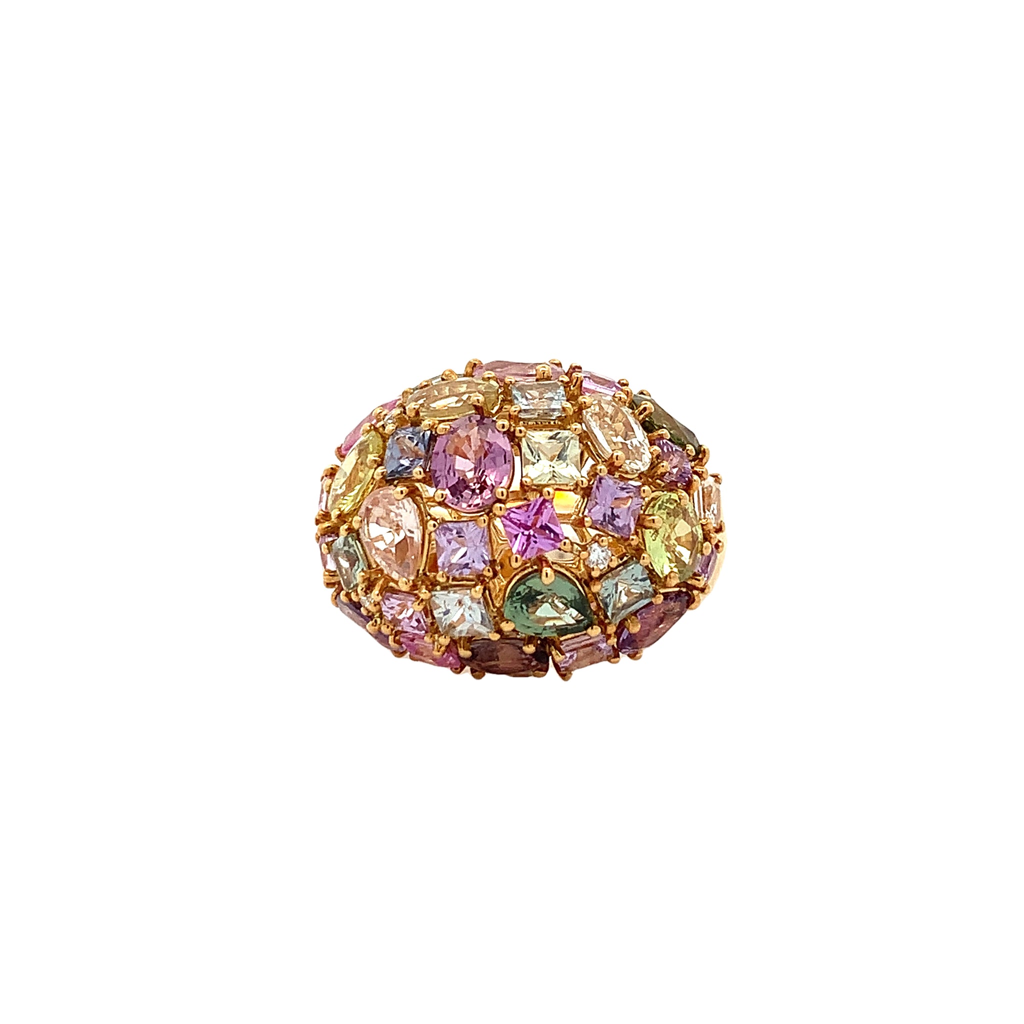 MULTICOLORED SAPPHIRE RING