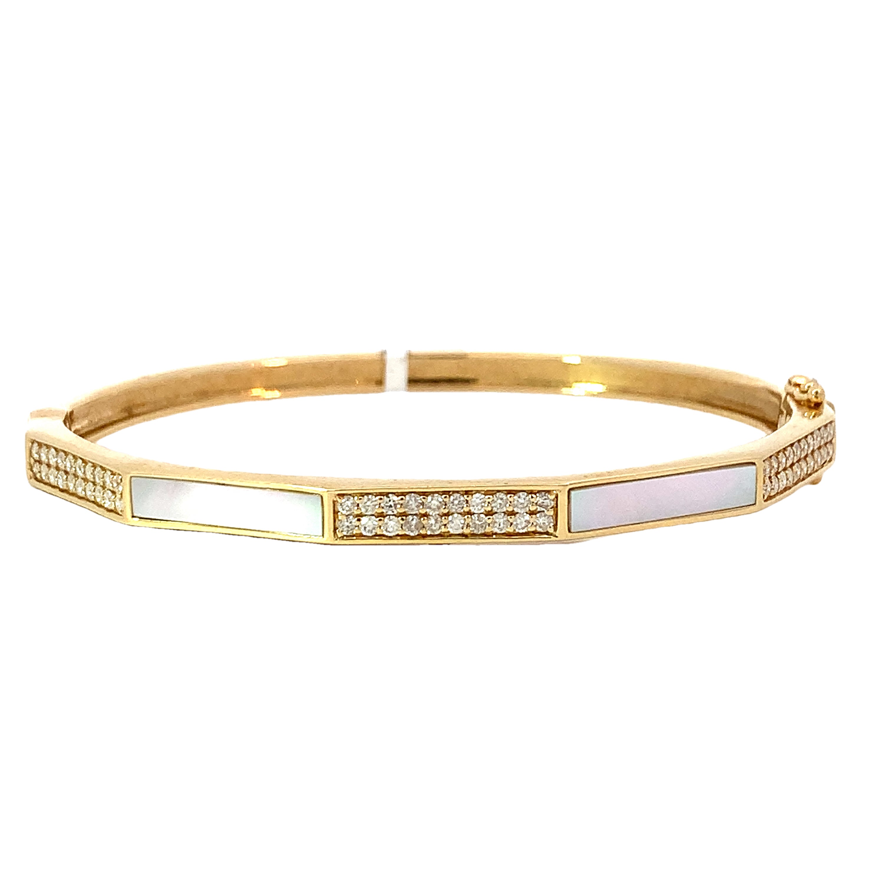 DIAMOND AND OPAL BANGLE/BRACELET