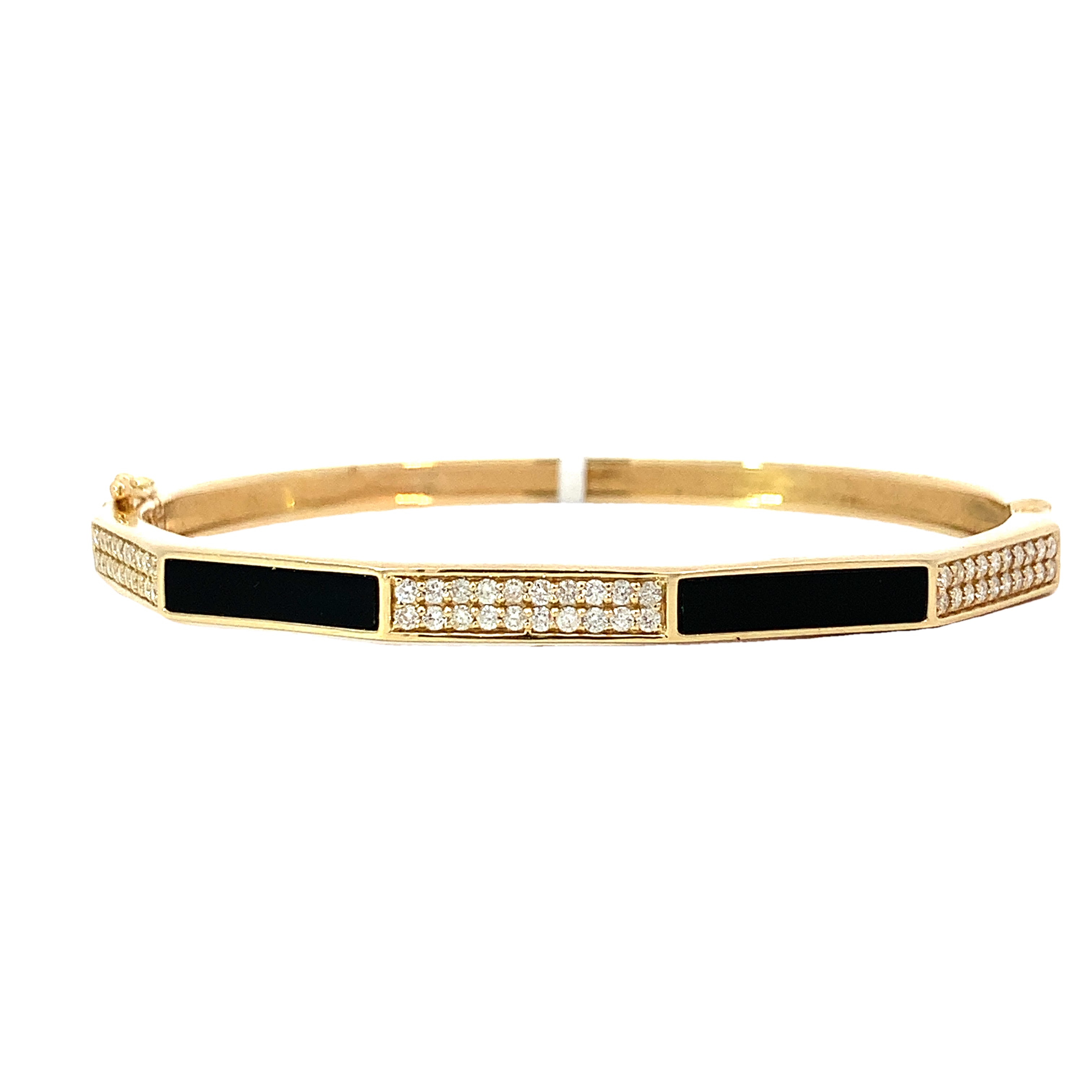 DIAMOND AND ONYX BANGLE/BRACELET
