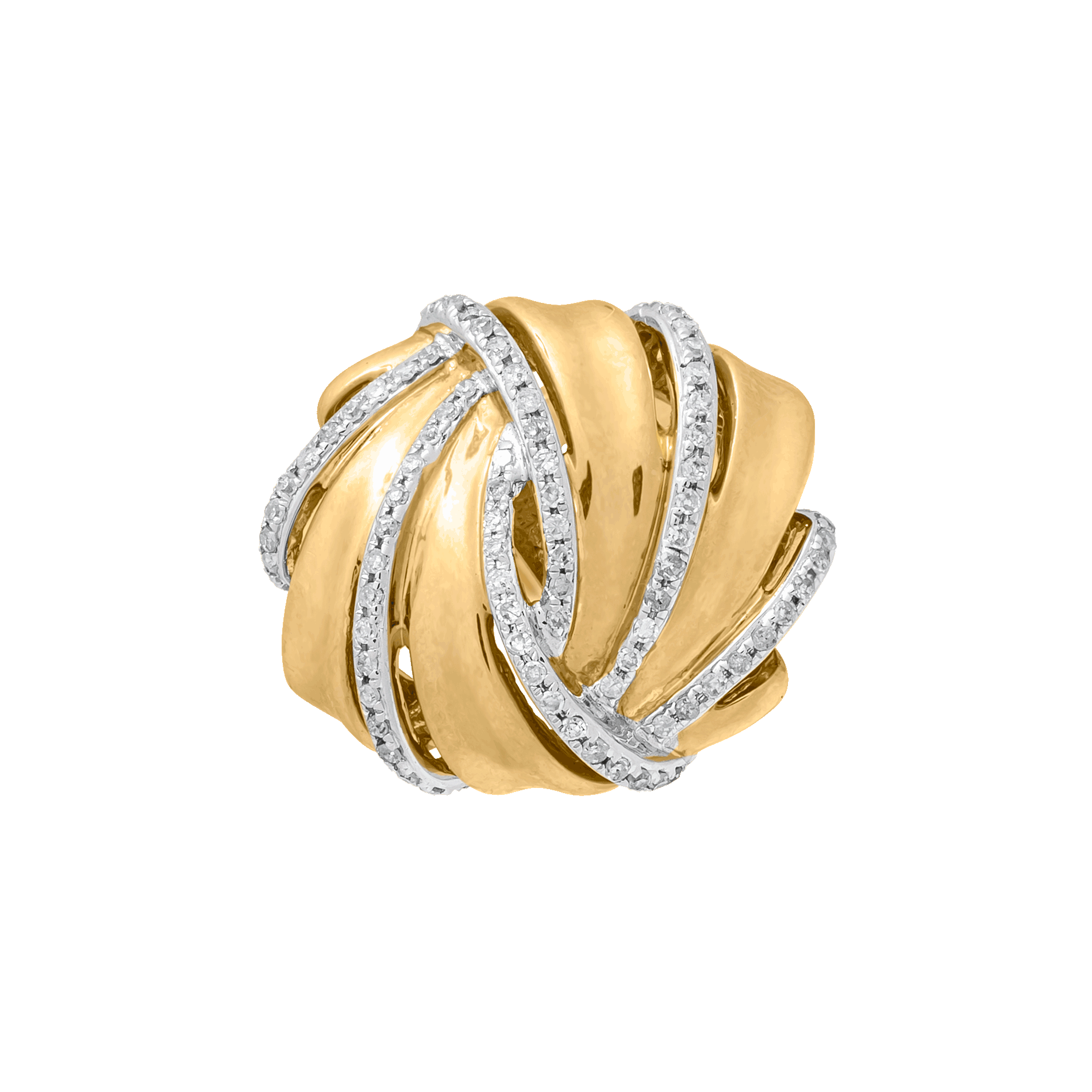 DIAMOND SWIRL CUFFLINKS