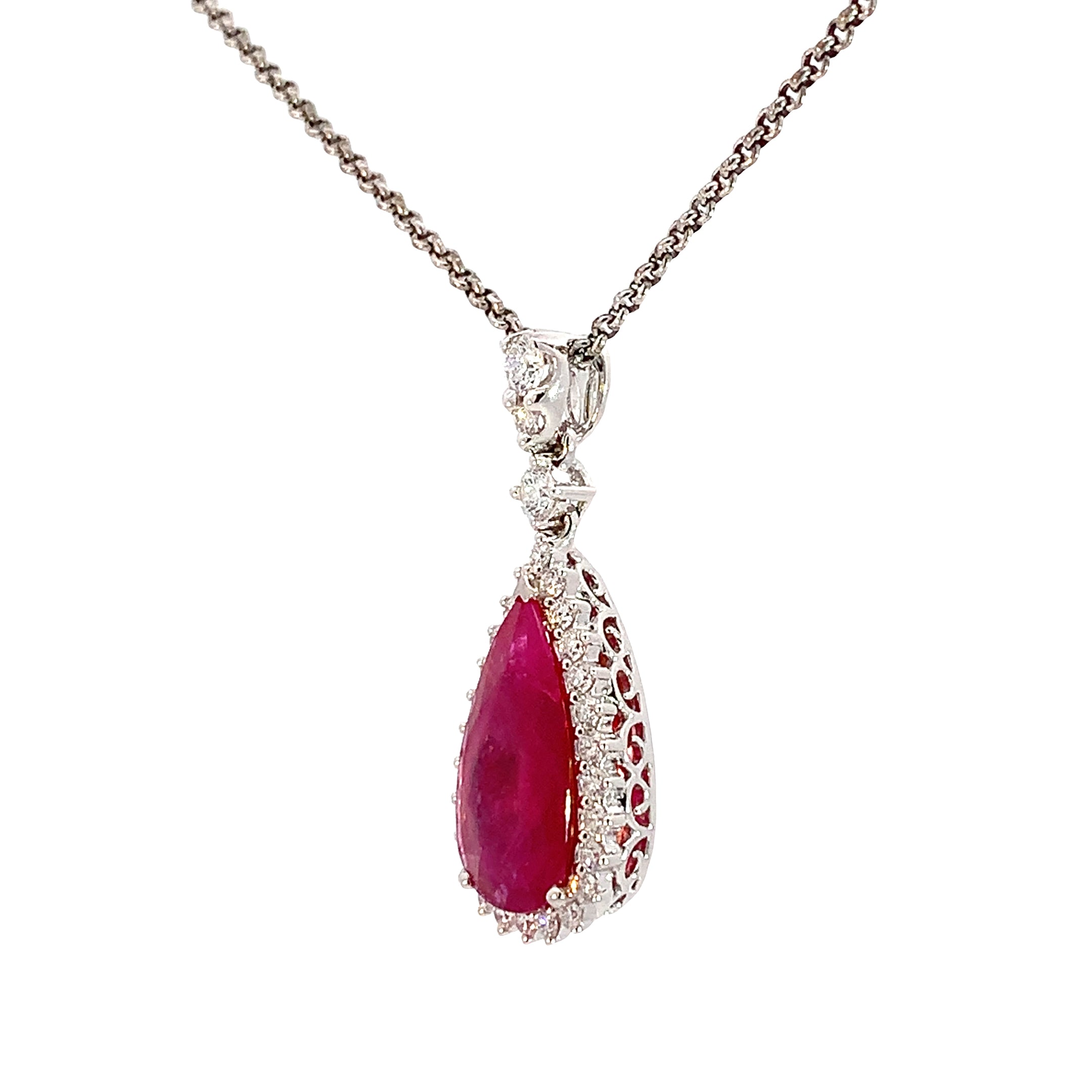 RUBY AND DIAMOND NECKLACE