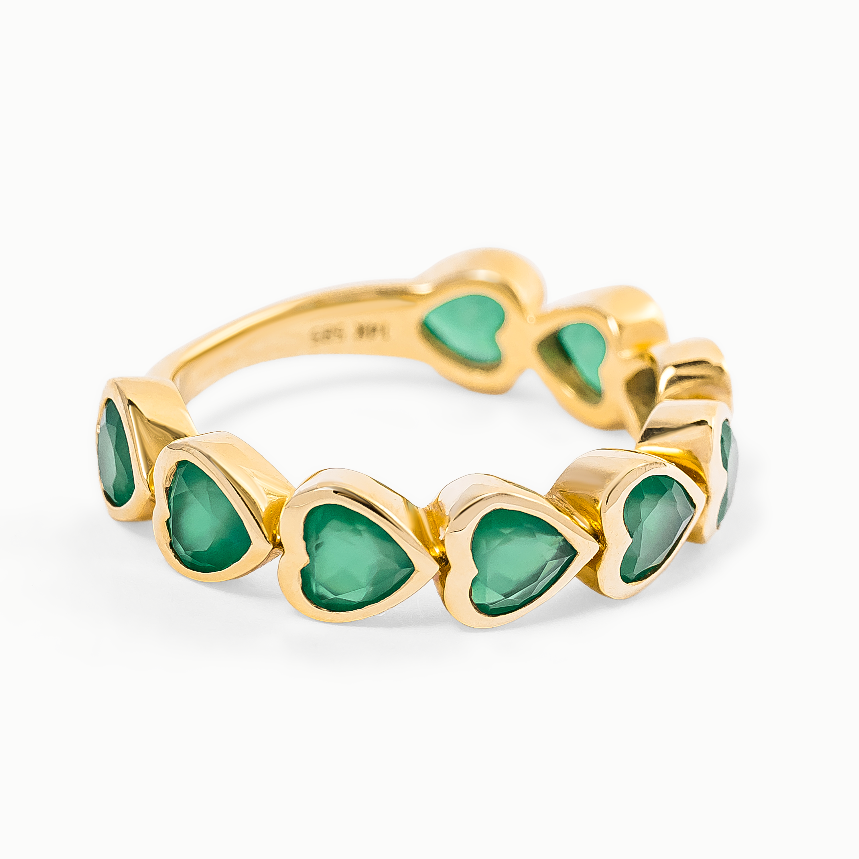 EMERALD HEART RING