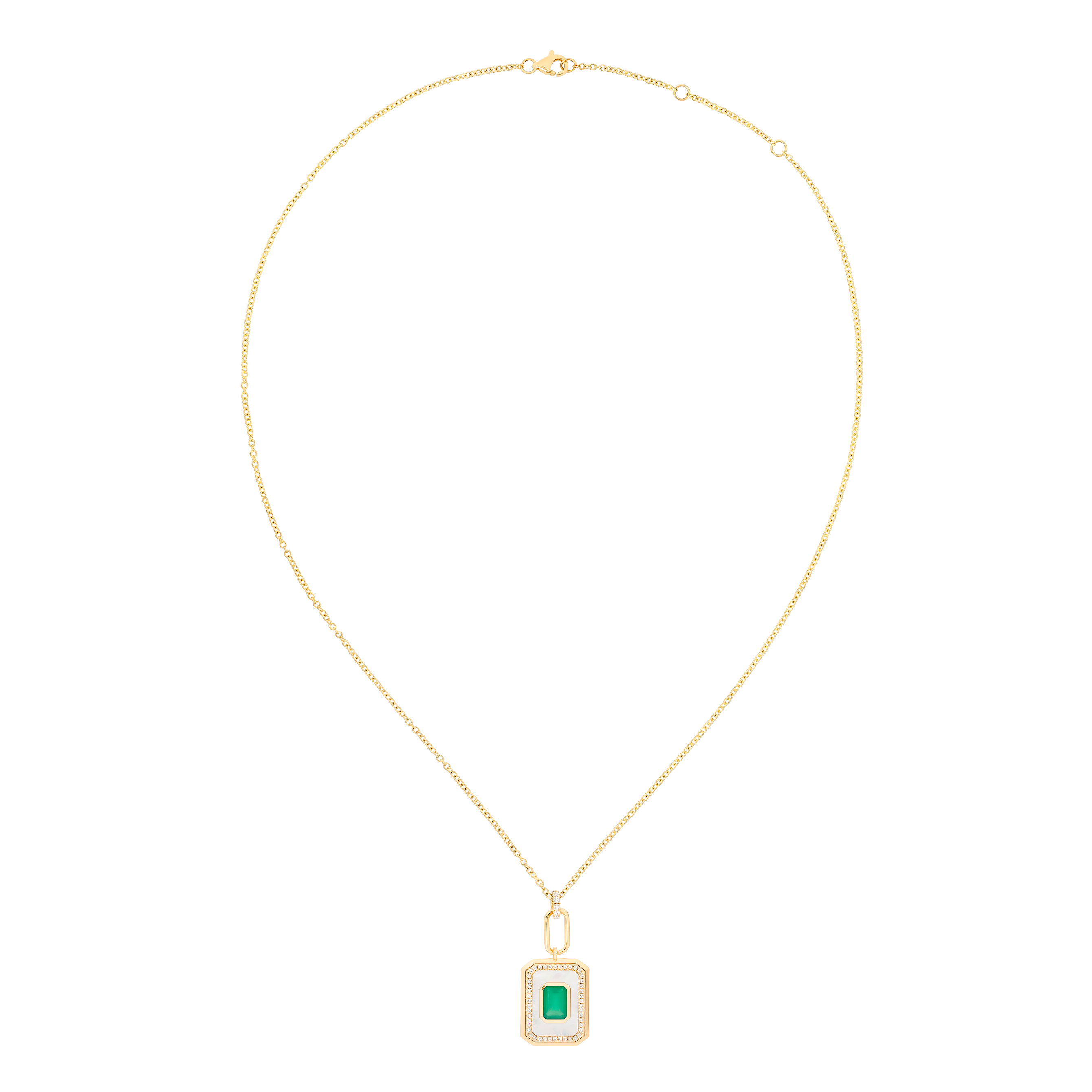 YELLOW GOLD PENDANT NECKLACE