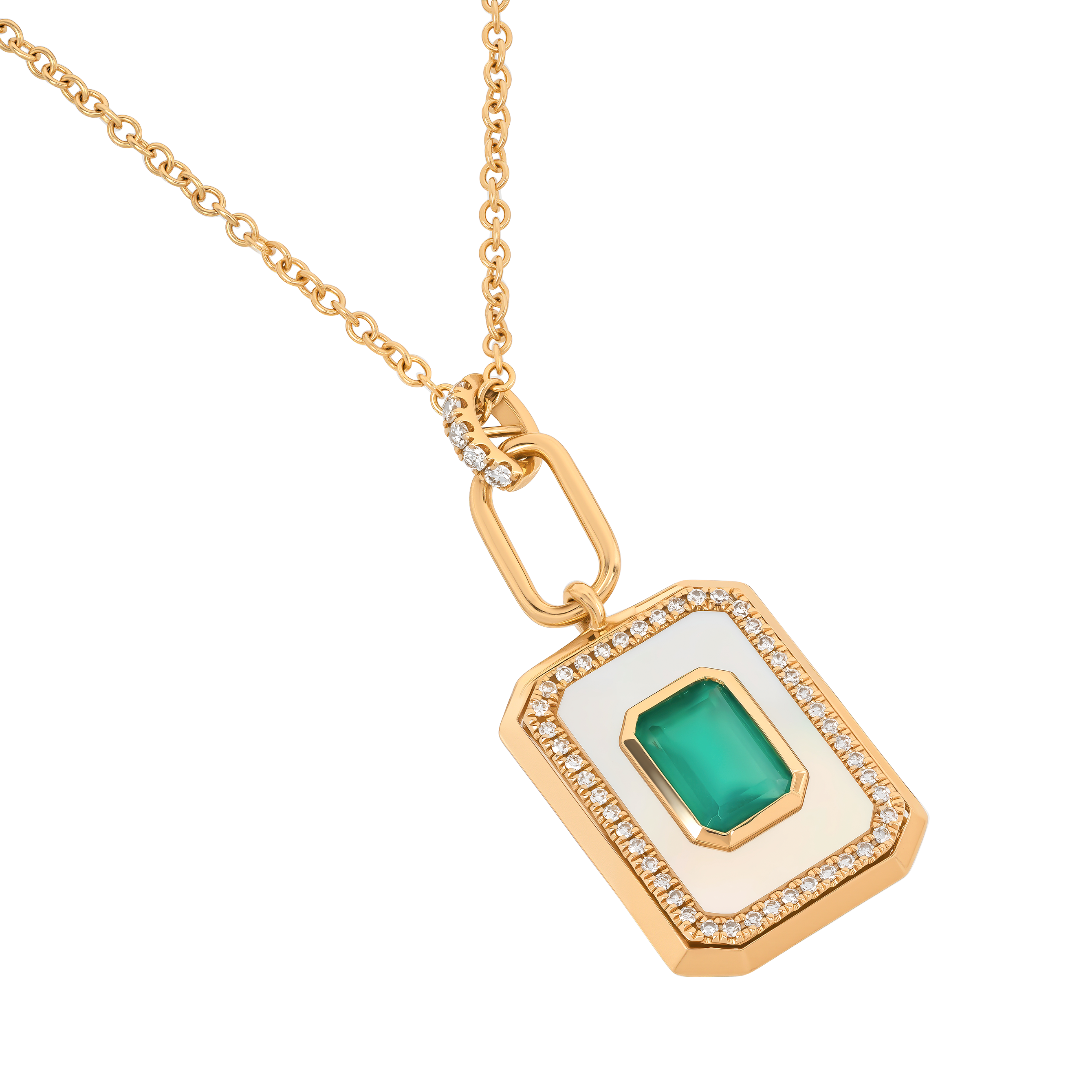 YELLOW GOLD PENDANT NECKLACE