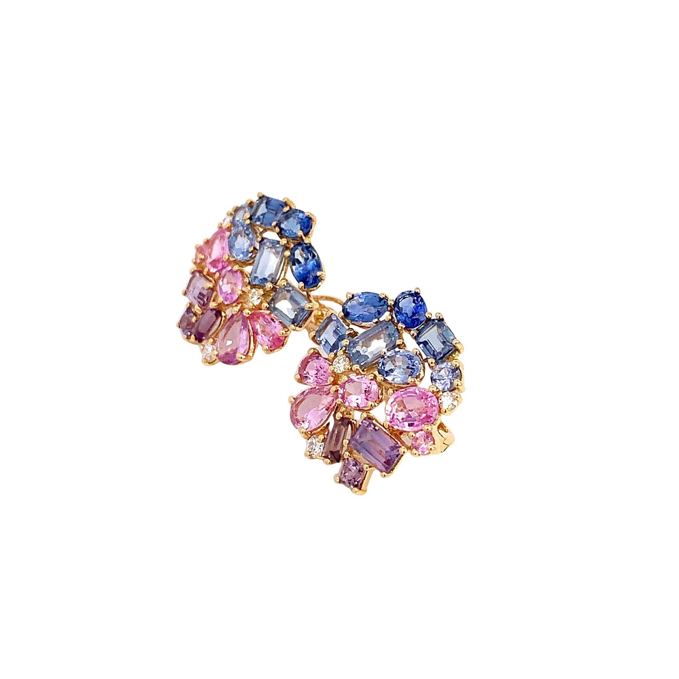 COLORED STONE EARRINGS