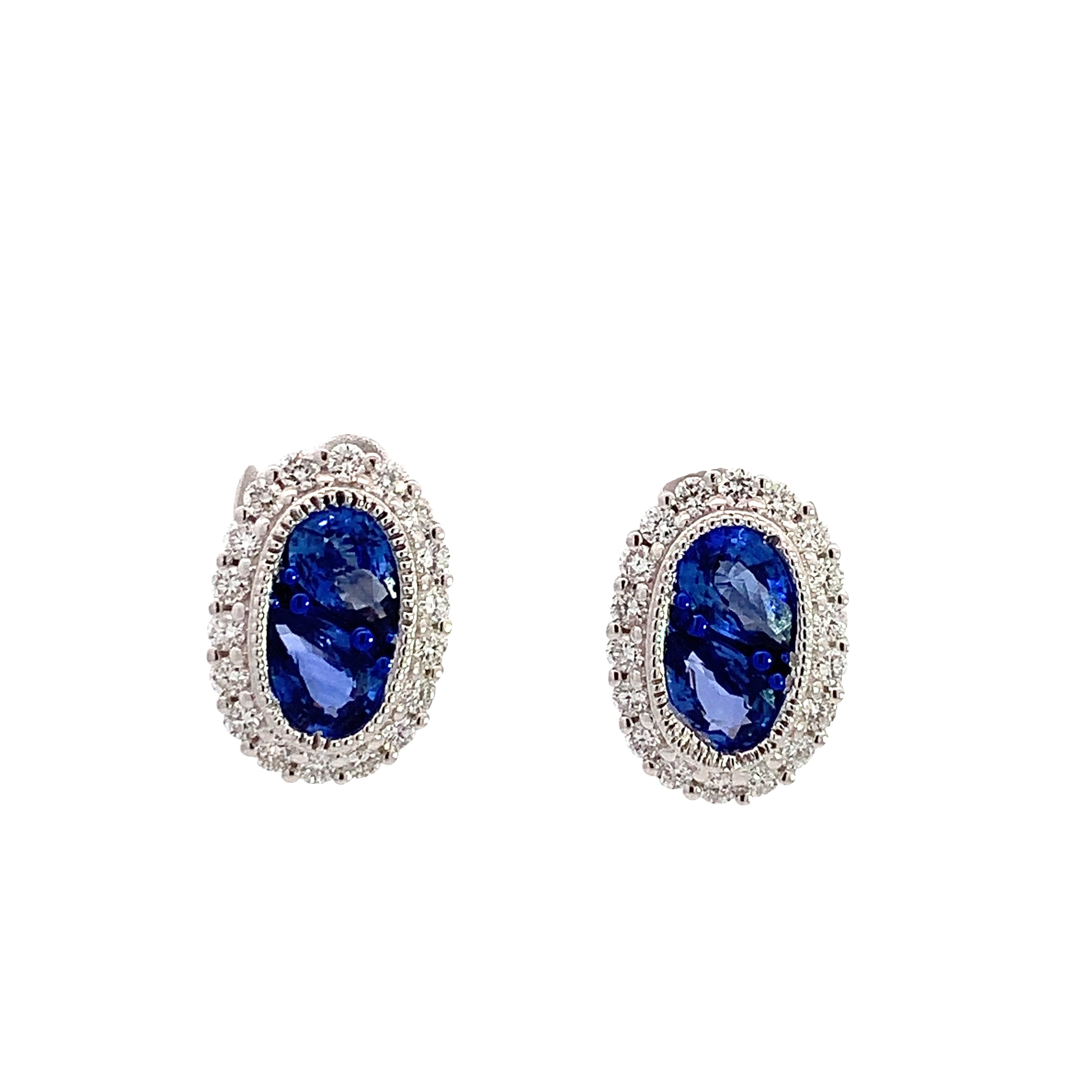 SAPPHIRE DIAMOND EARRINGS