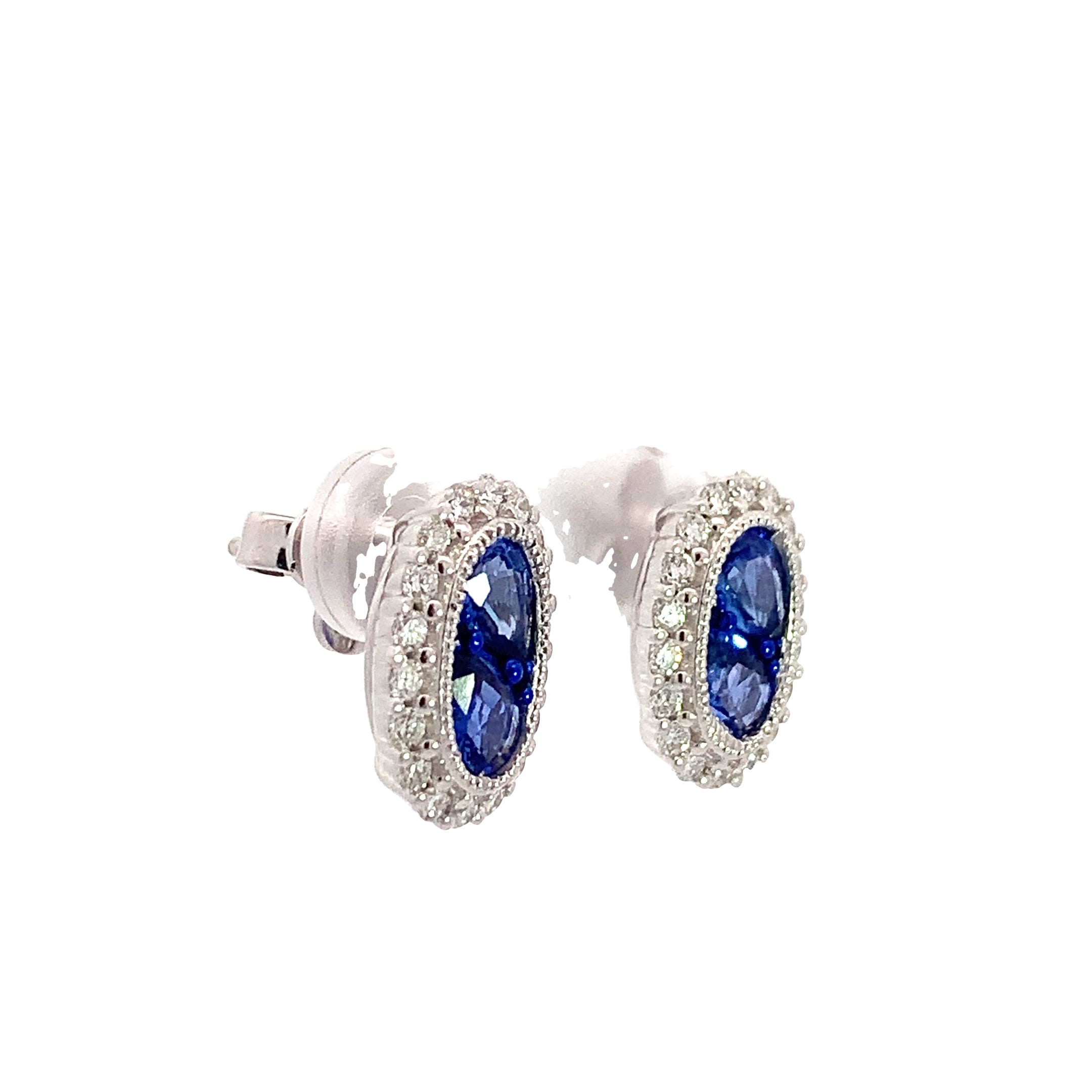 SAPPHIRE DIAMOND EARRINGS