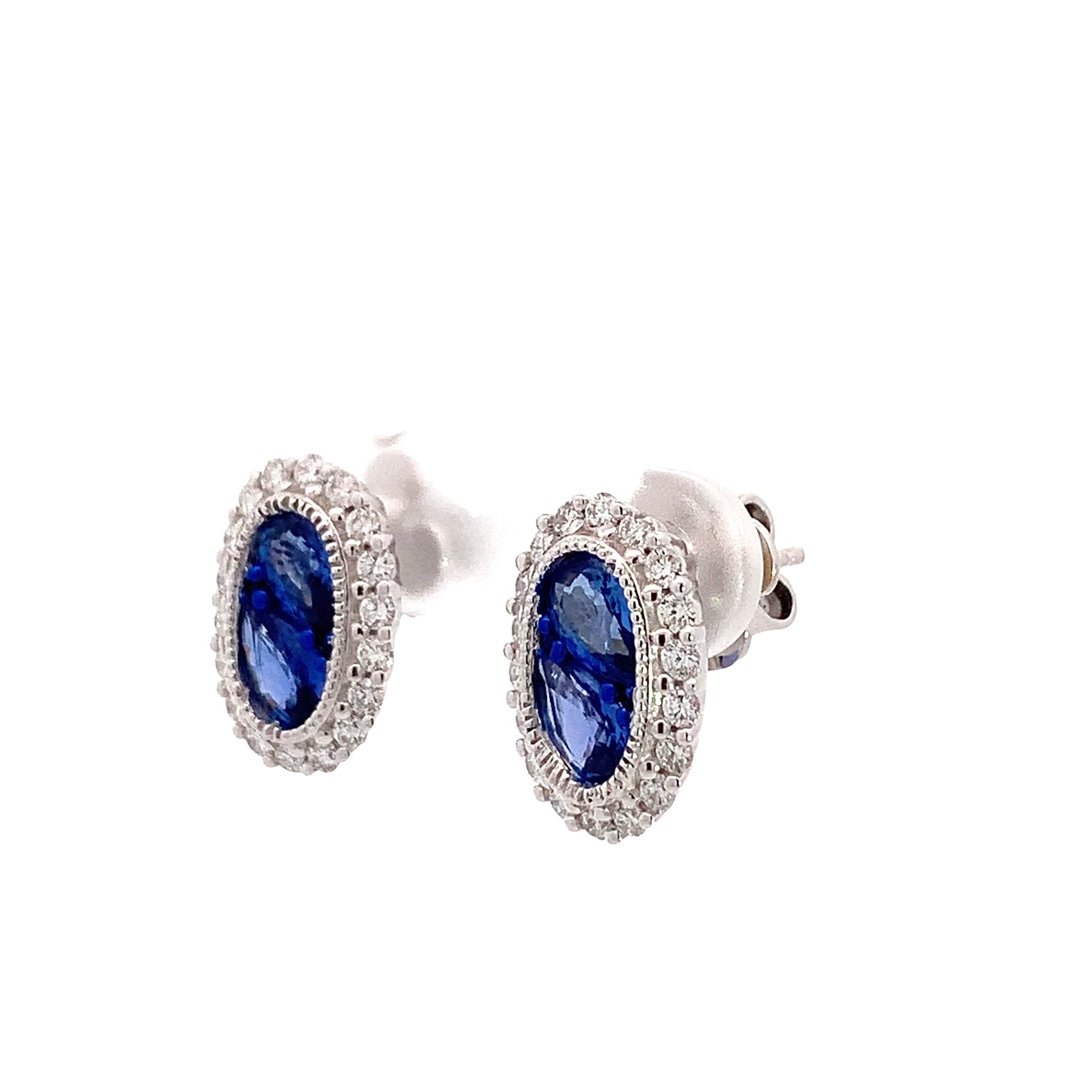 SAPPHIRE DIAMOND EARRINGS