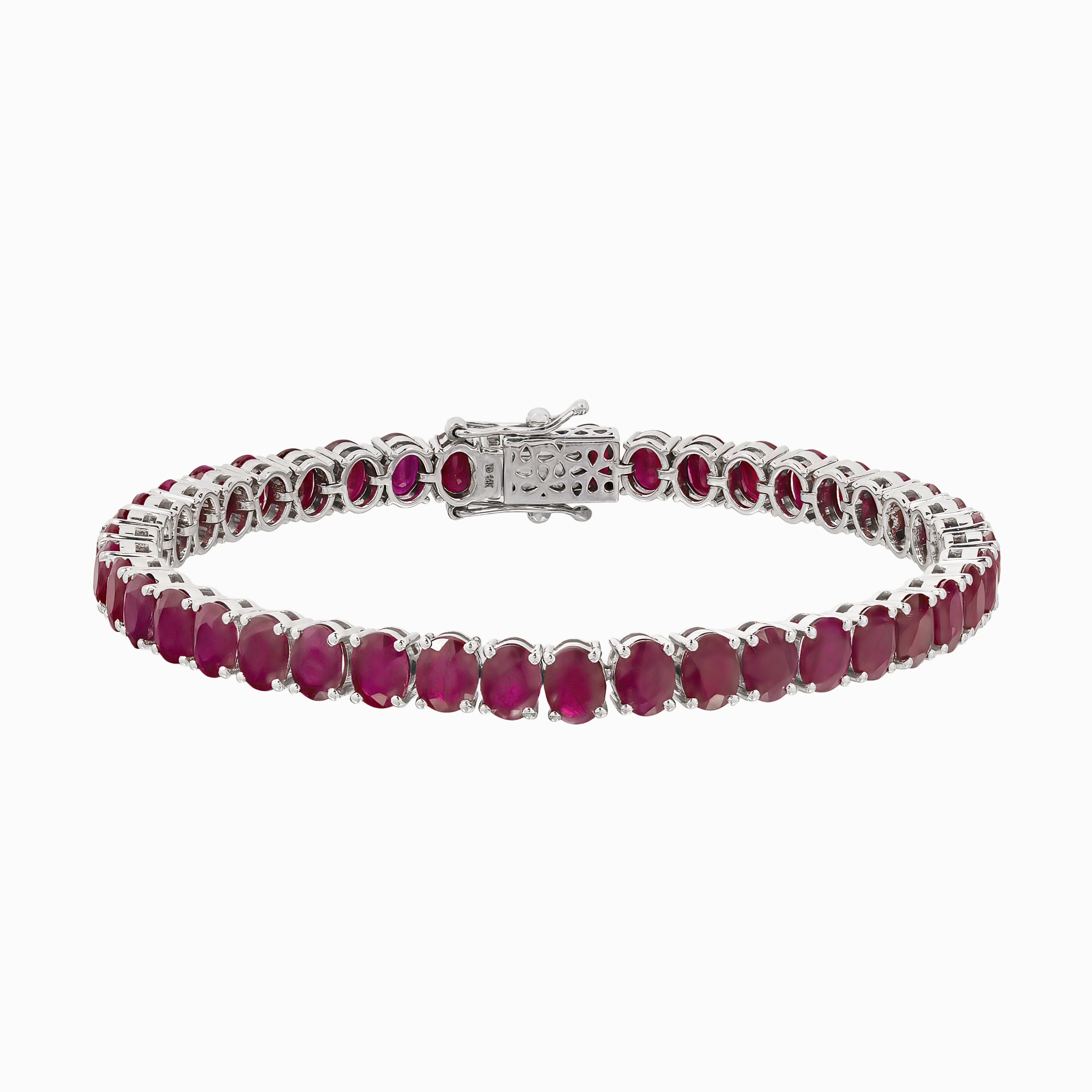 WHITE GOLD RUBY BRACELET