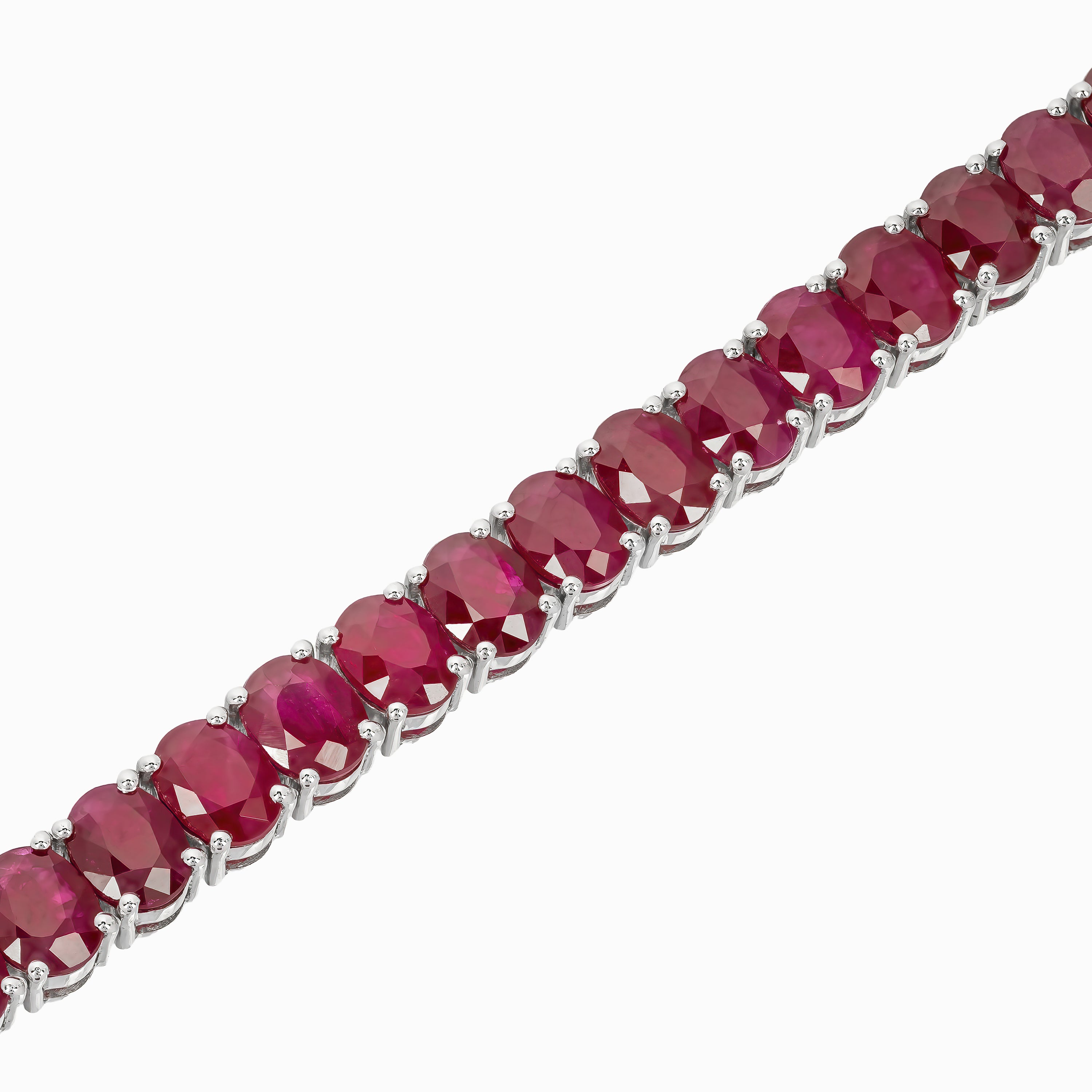 WHITE GOLD RUBY BRACELET