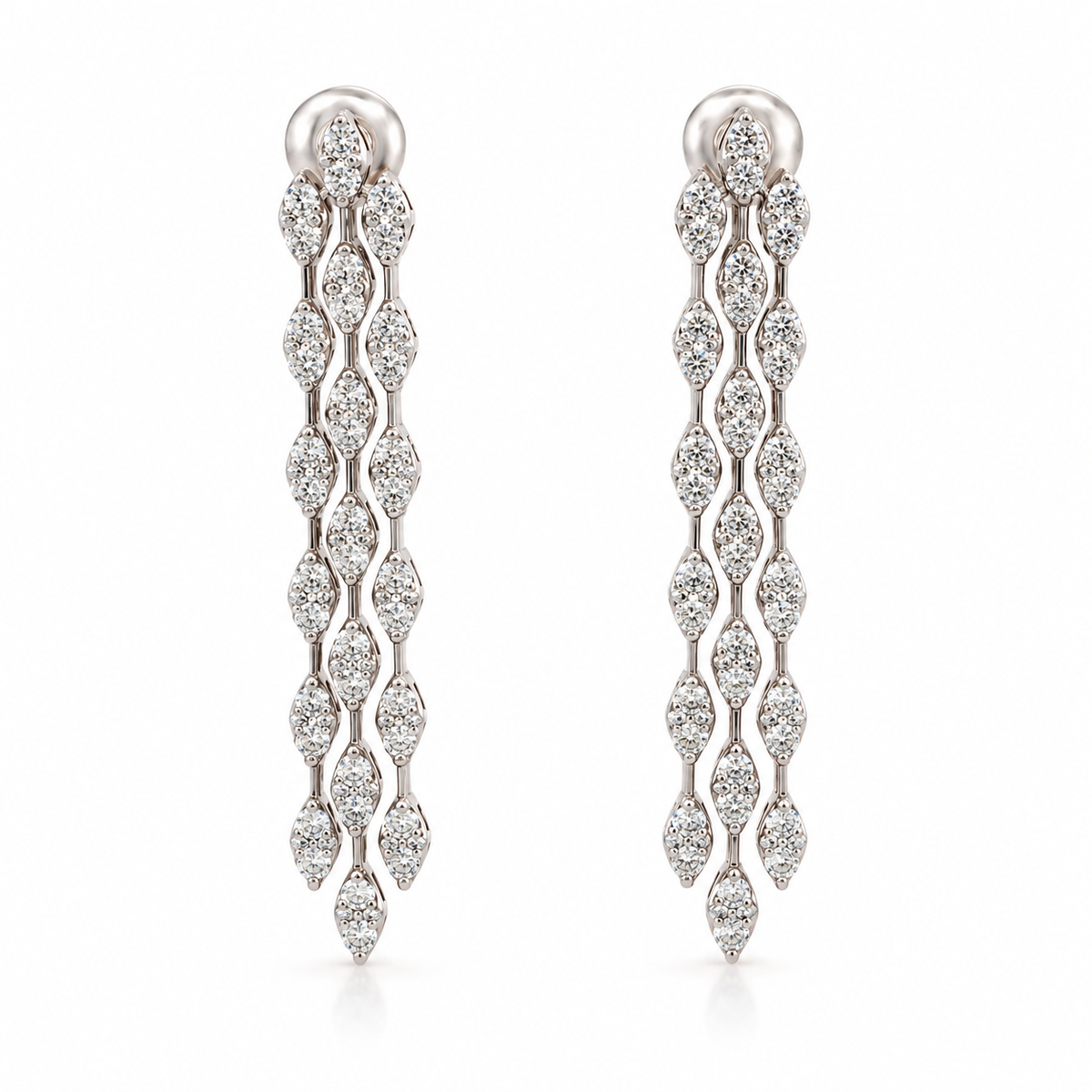 White Gold Diamond Earrings