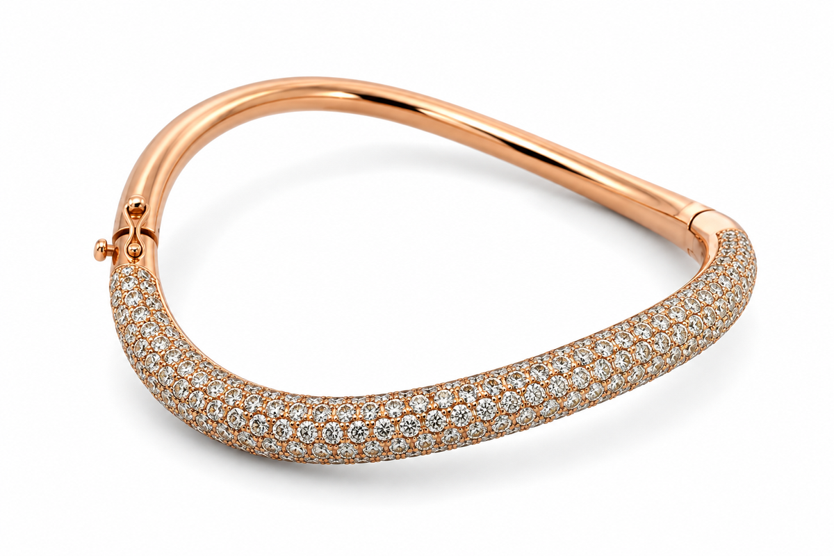 Pink Gold Diamond Bracelet